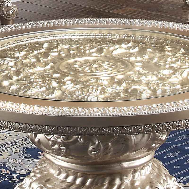 HD-328C Champagne Gold 3-Piece Coffee Table Set - Image 2