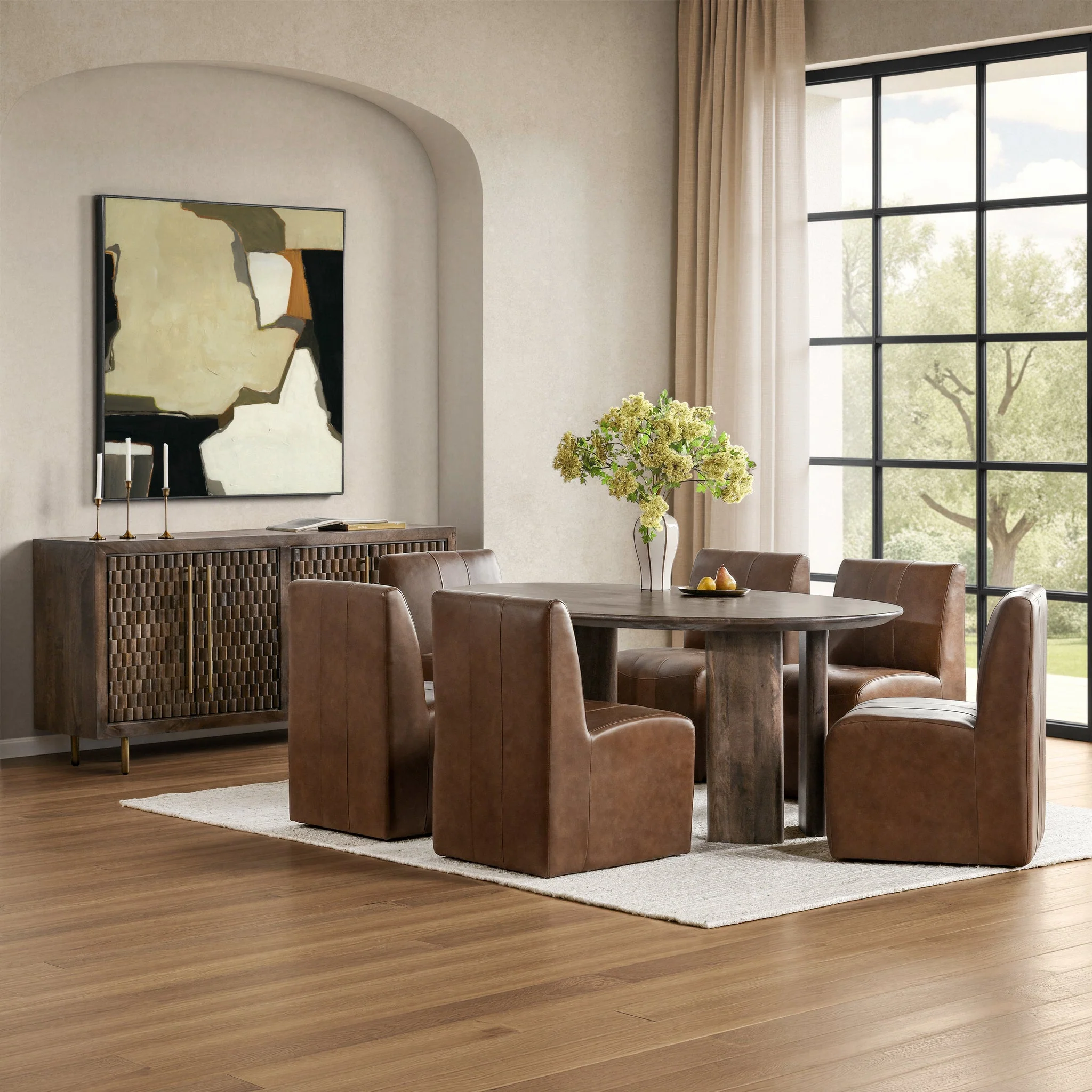Norwood Dining Table - Bark Brown - Image 8