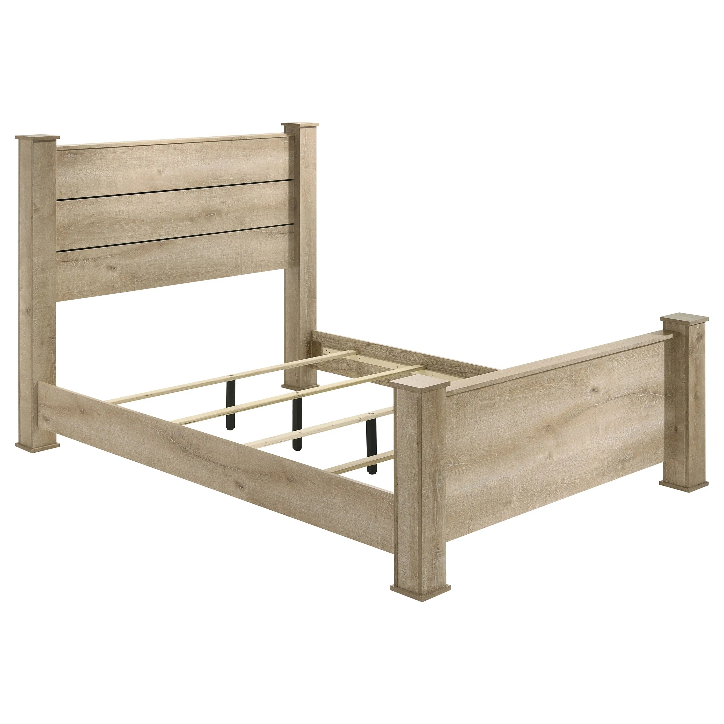Oakglen Weathered Oak 4-piece Queen Bedroom Set - Image 3