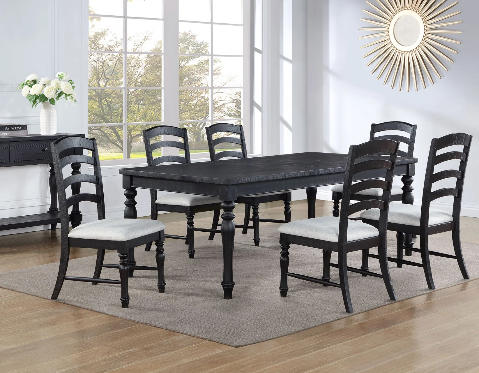 Odessa Black Dining Room Set
