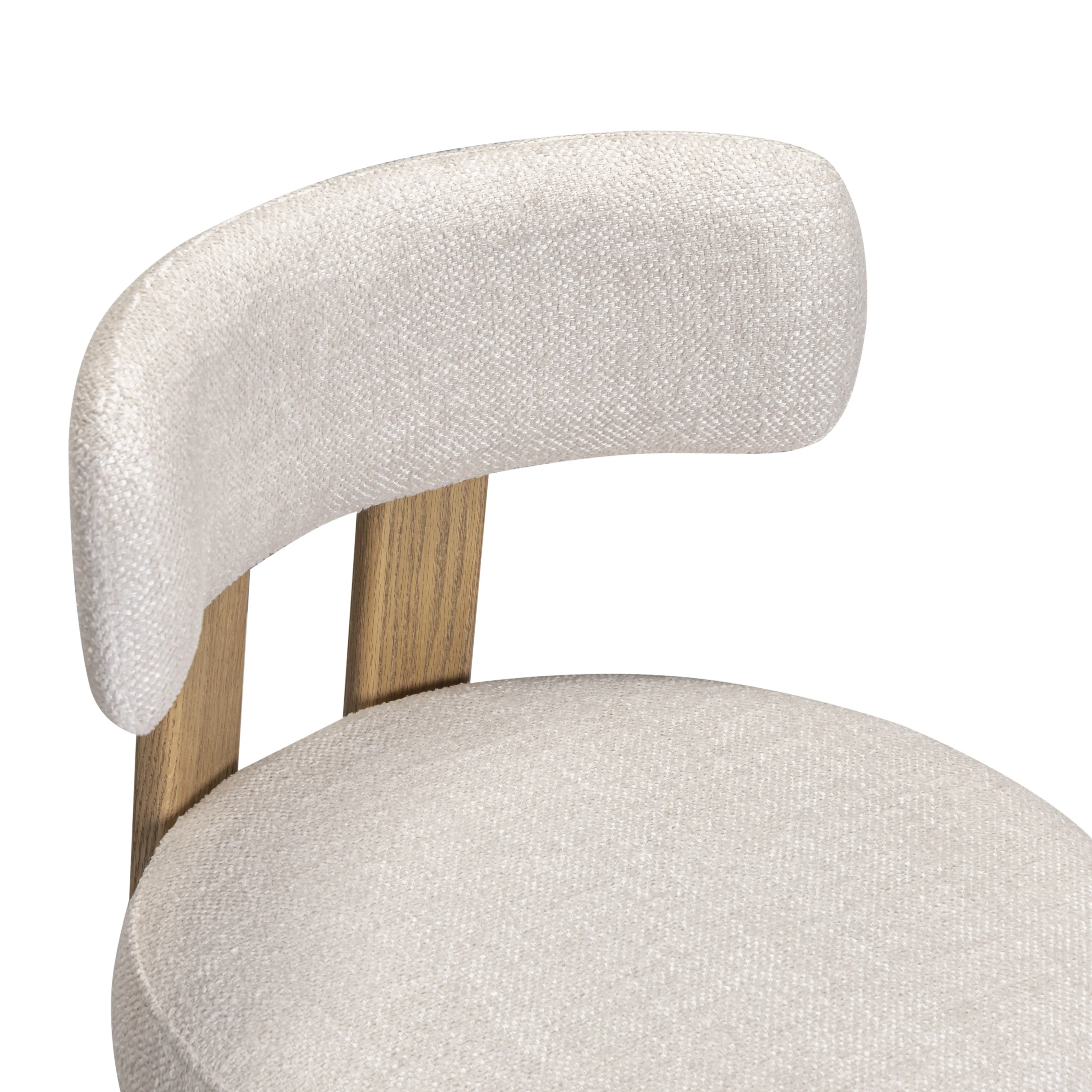 Odessa Cream Performance Fabric Counter Stool - Image 3