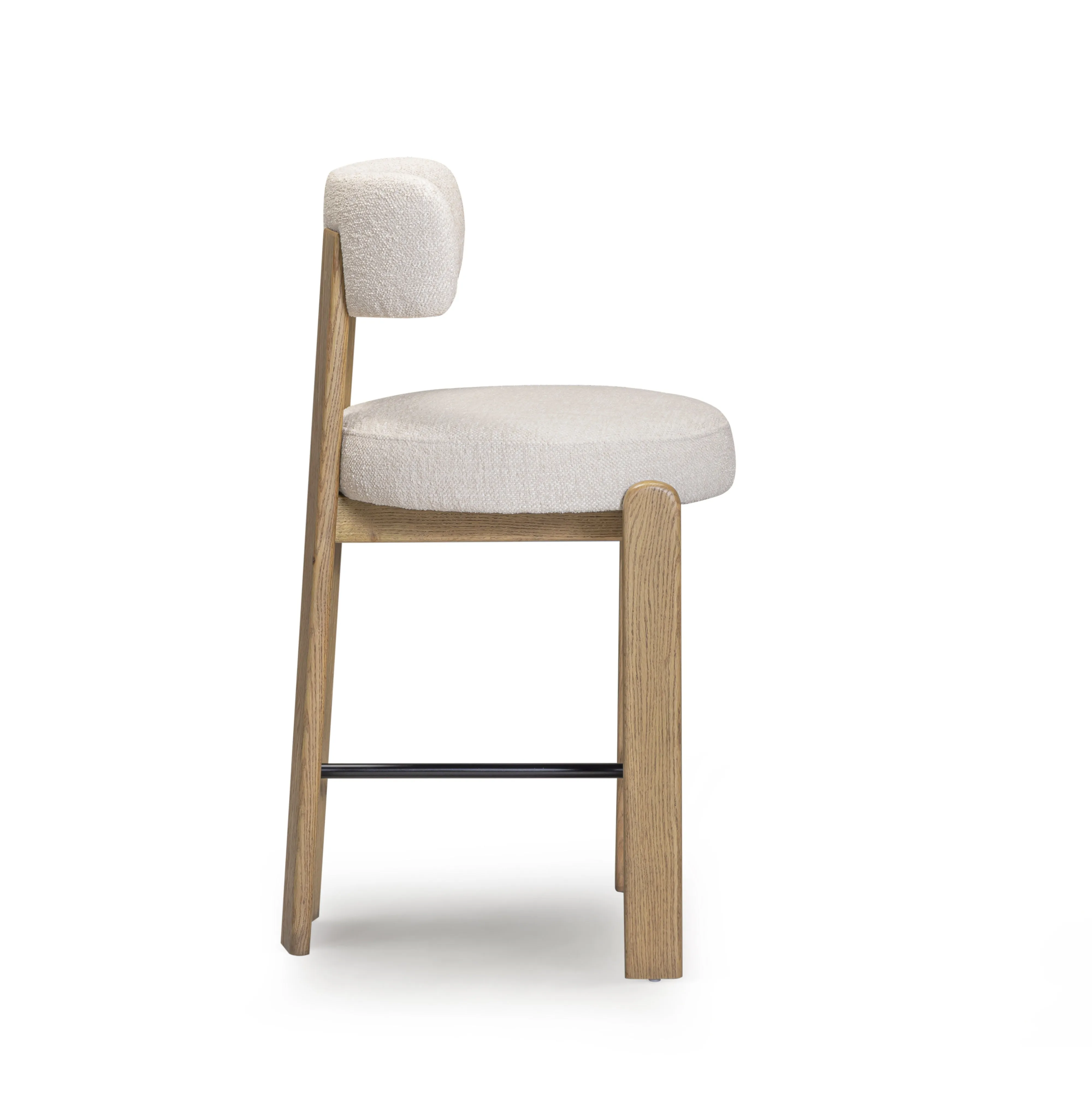 Odessa Cream Performance Fabric Counter Stool - Image 4