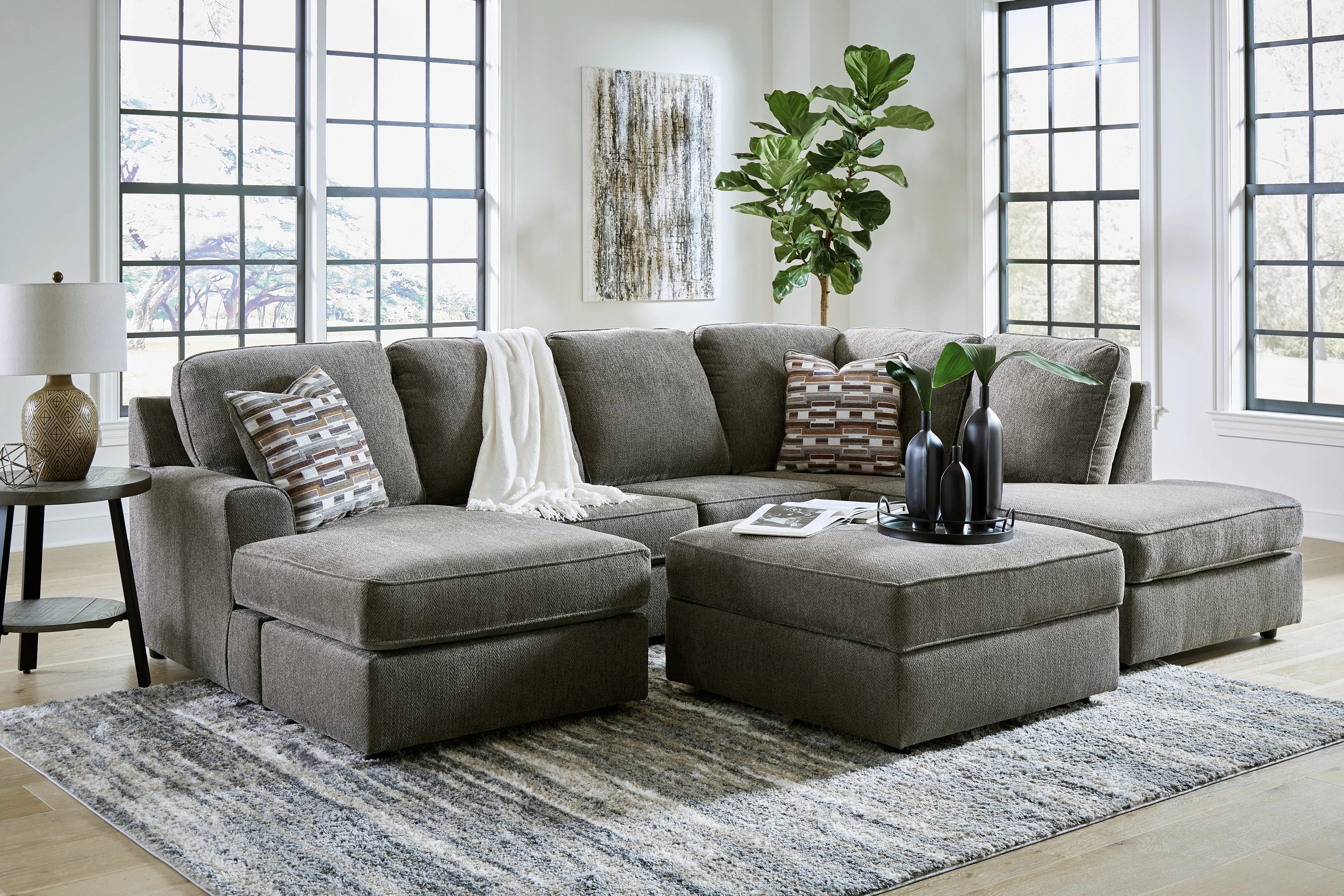O'Phannon Putty 2-Piece Sectional with Ottoman - Image 11