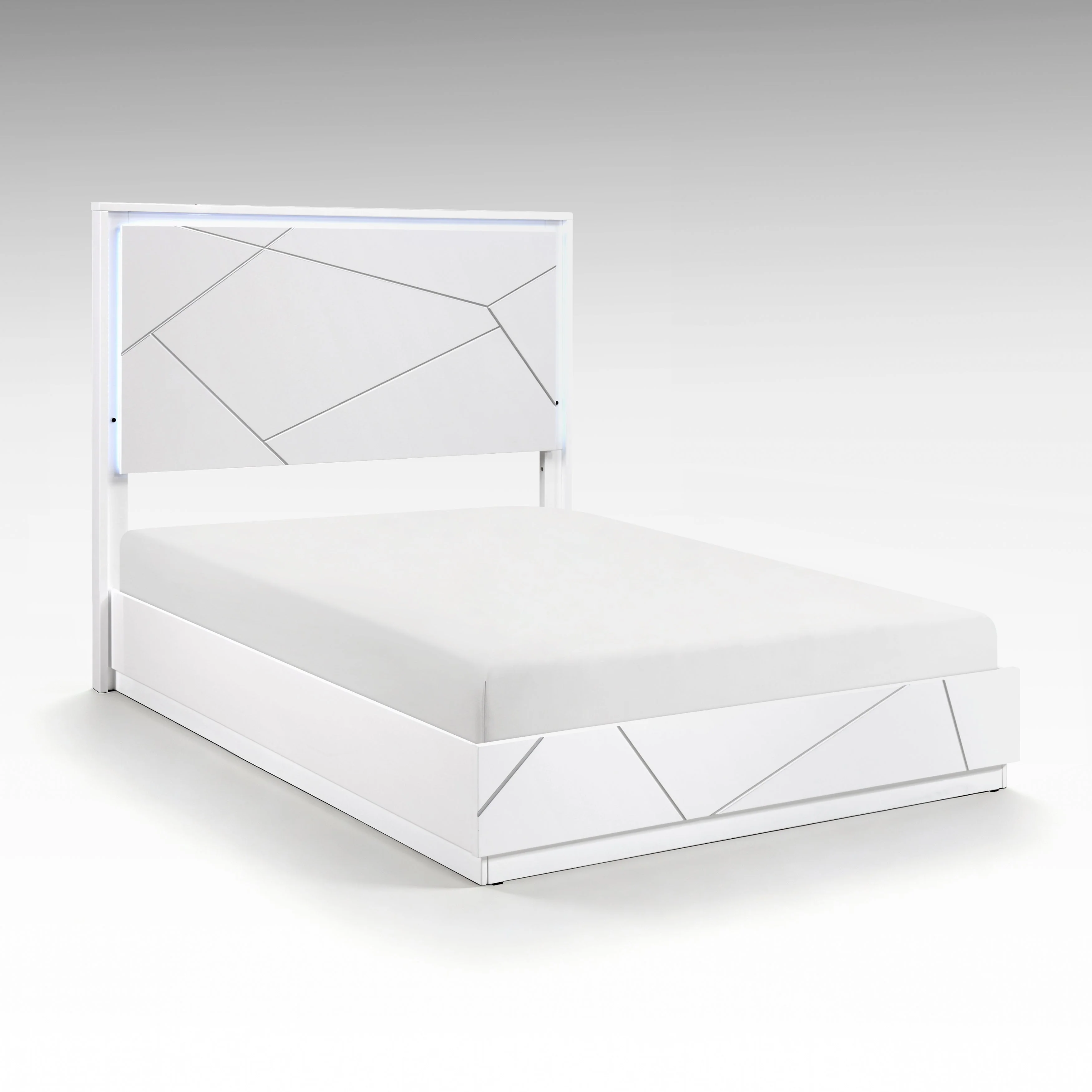 Orlo White Led Panel Bedroom Set - Image 3