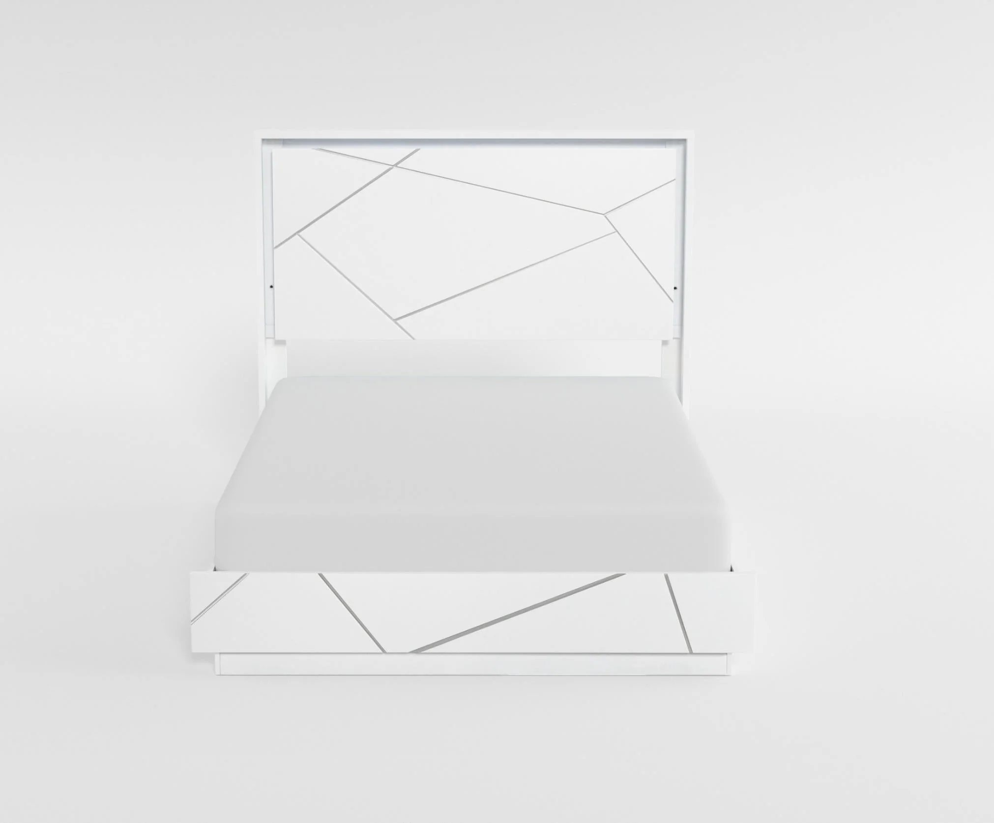 Orlo White Queen Bed - Image 2