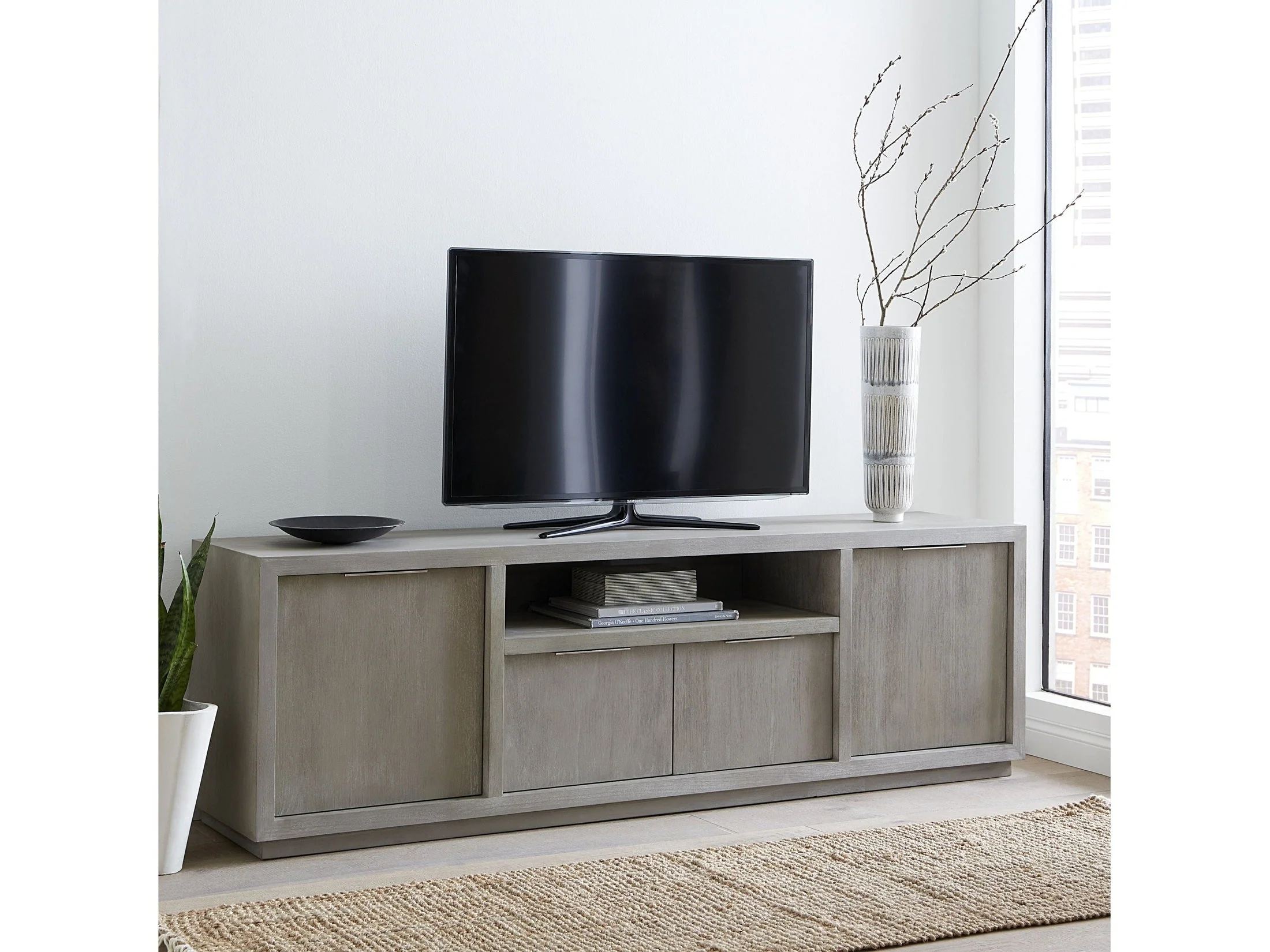 Oxford Media Console 84 inch in Mineral