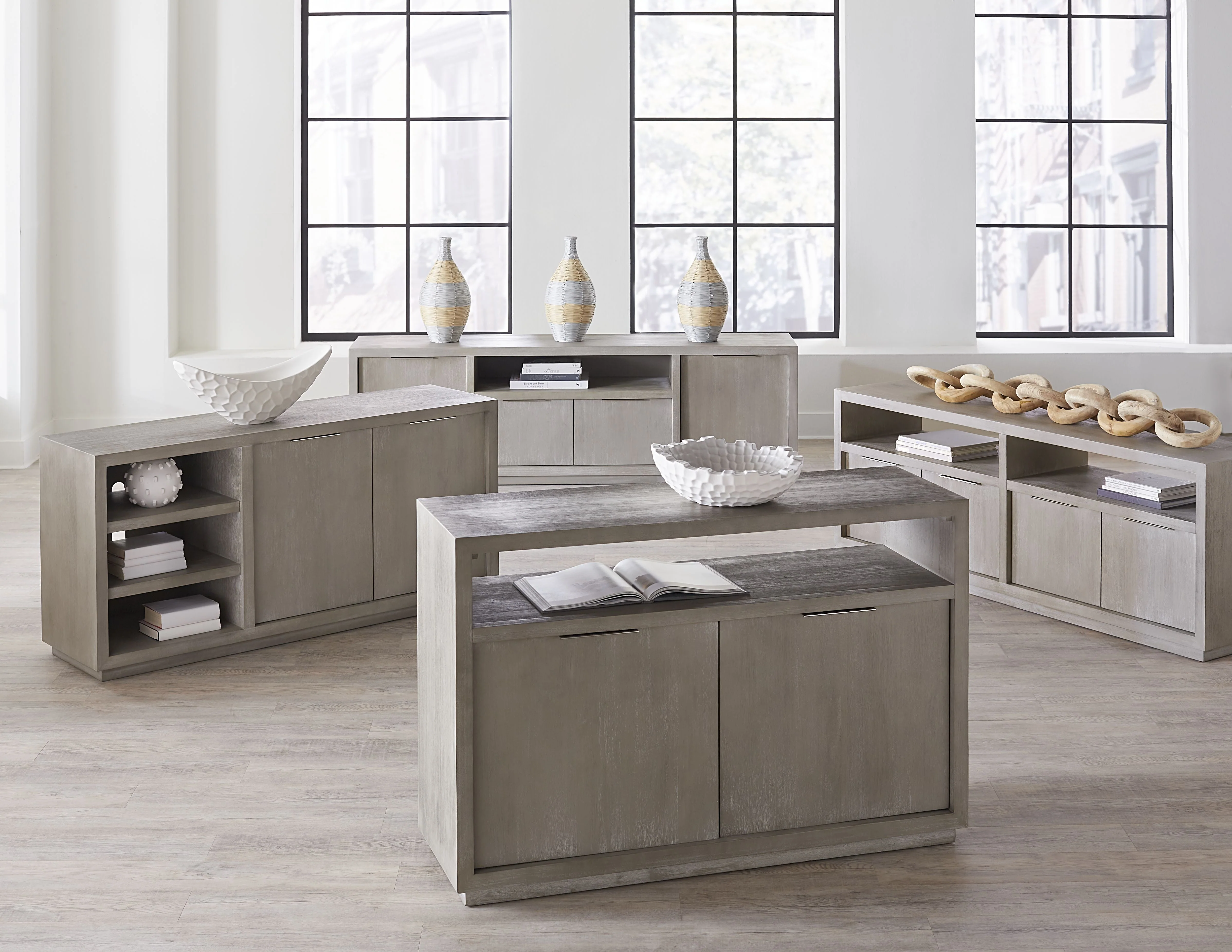 Oxford Media Console 84 inch in Mineral - Image 2