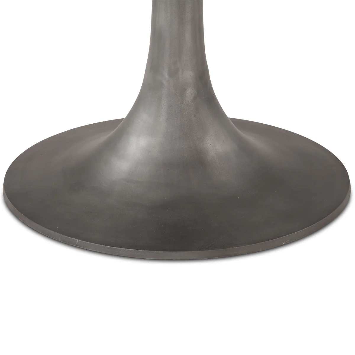 Palm Springs 48" Round Dining Table with Brown Lajaria Marble and Silver Base - Image 3