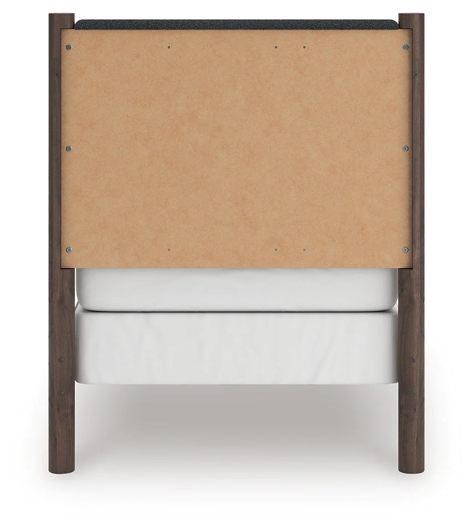 Pamytta Brown Twin Upholstered Panel Bed - Image 6