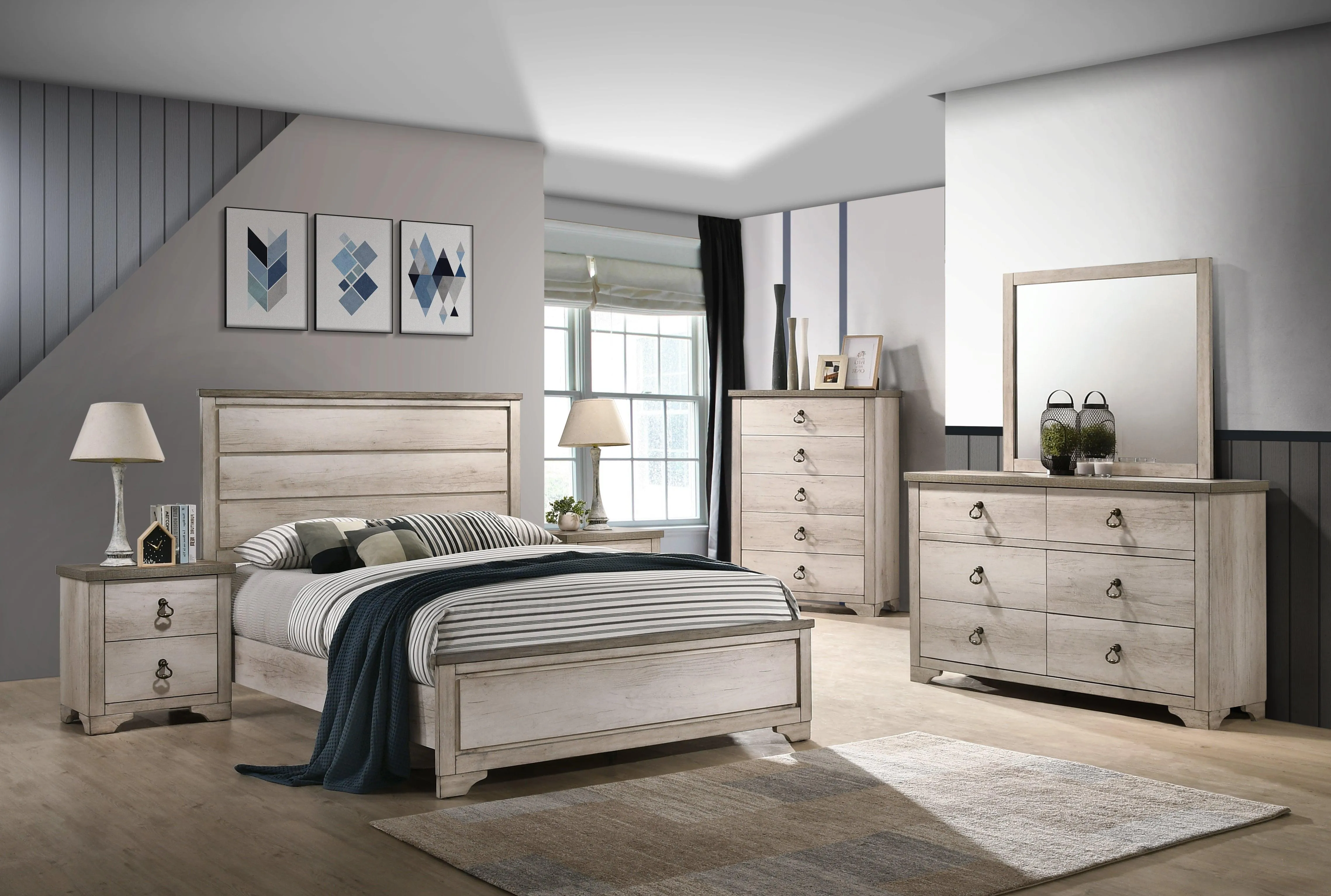 Patterson Driftwood Full Panel Bed - Image 2