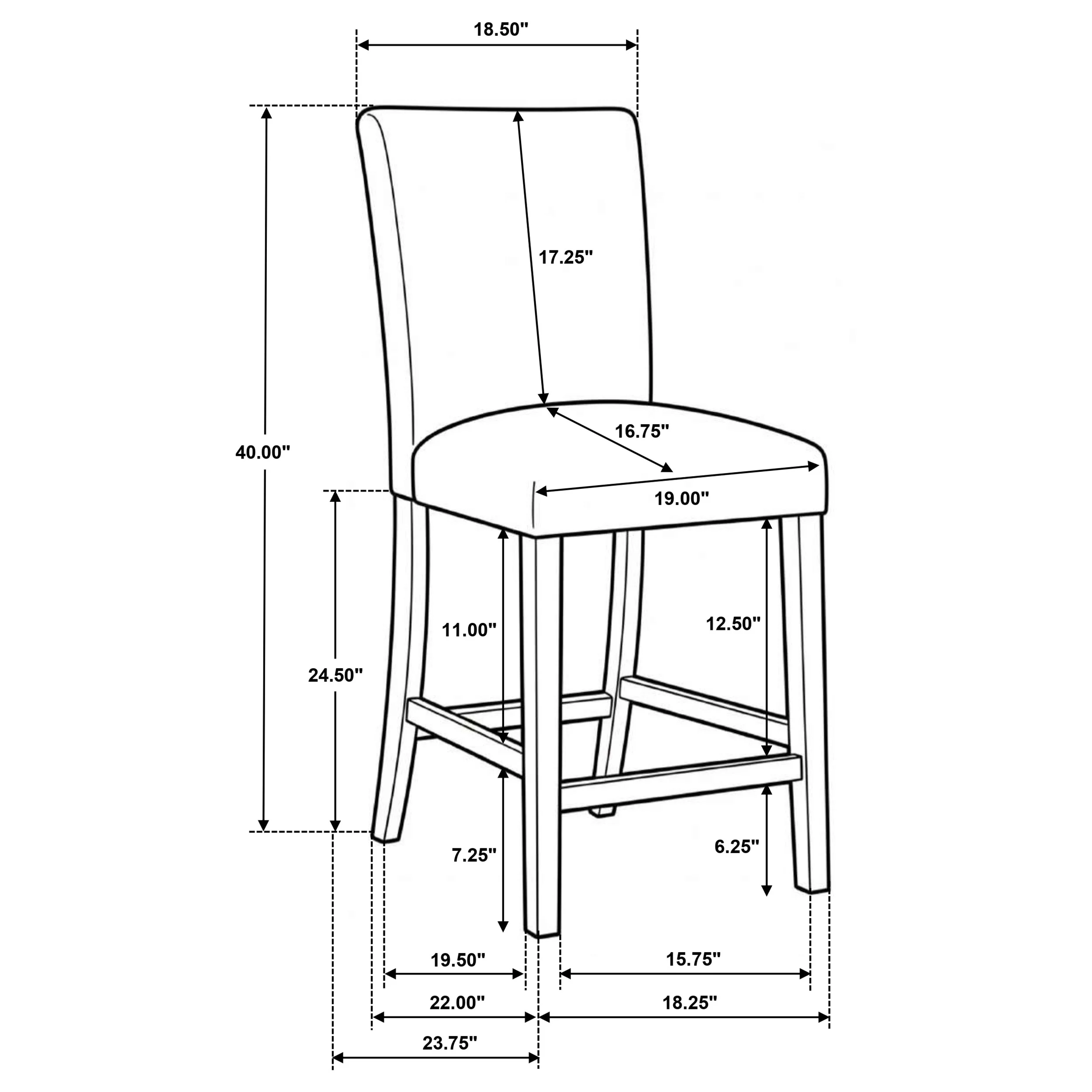 Paxton Beige Upholstered Counter Height Dining Chair (Set of 2) - Image 13