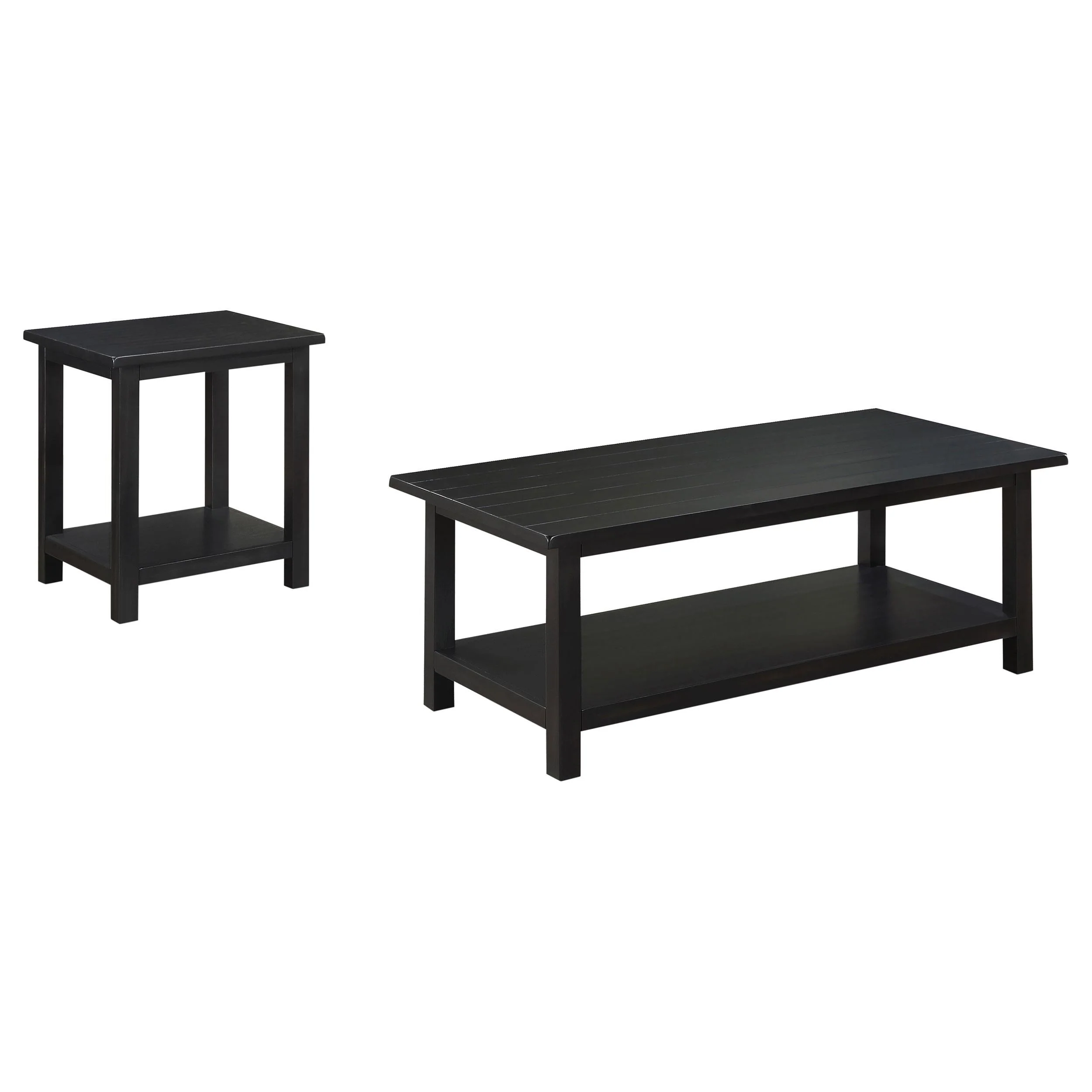 Payne Distressed Java 2-Piece Coffee and End Table Set - Image 2