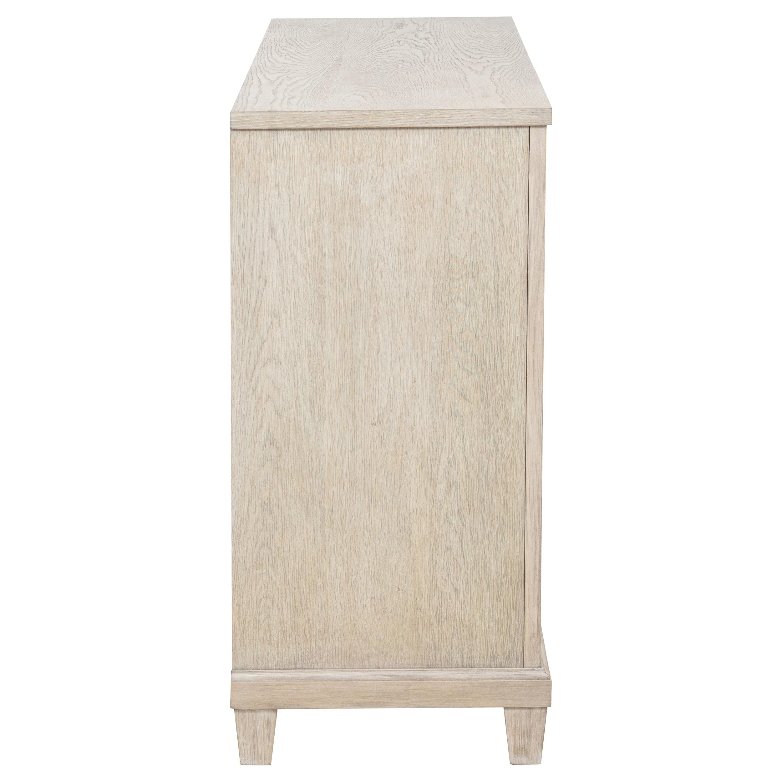 Pembroke Washed Oak 6-drawer Bedroom Dresser Cabinet - Image 9