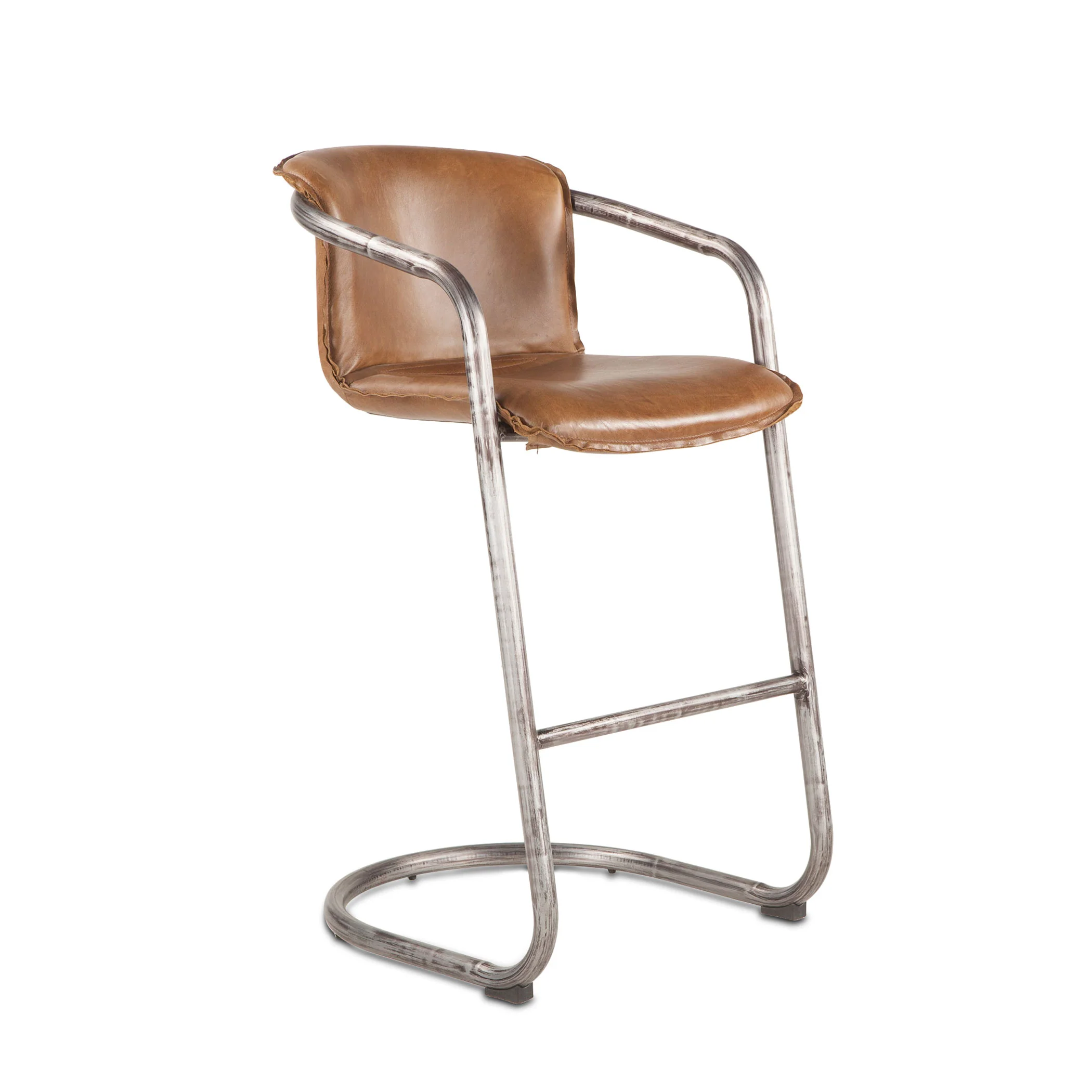 Portofino 22" Bar Chair in Berham Chestnut Leather - Image 11