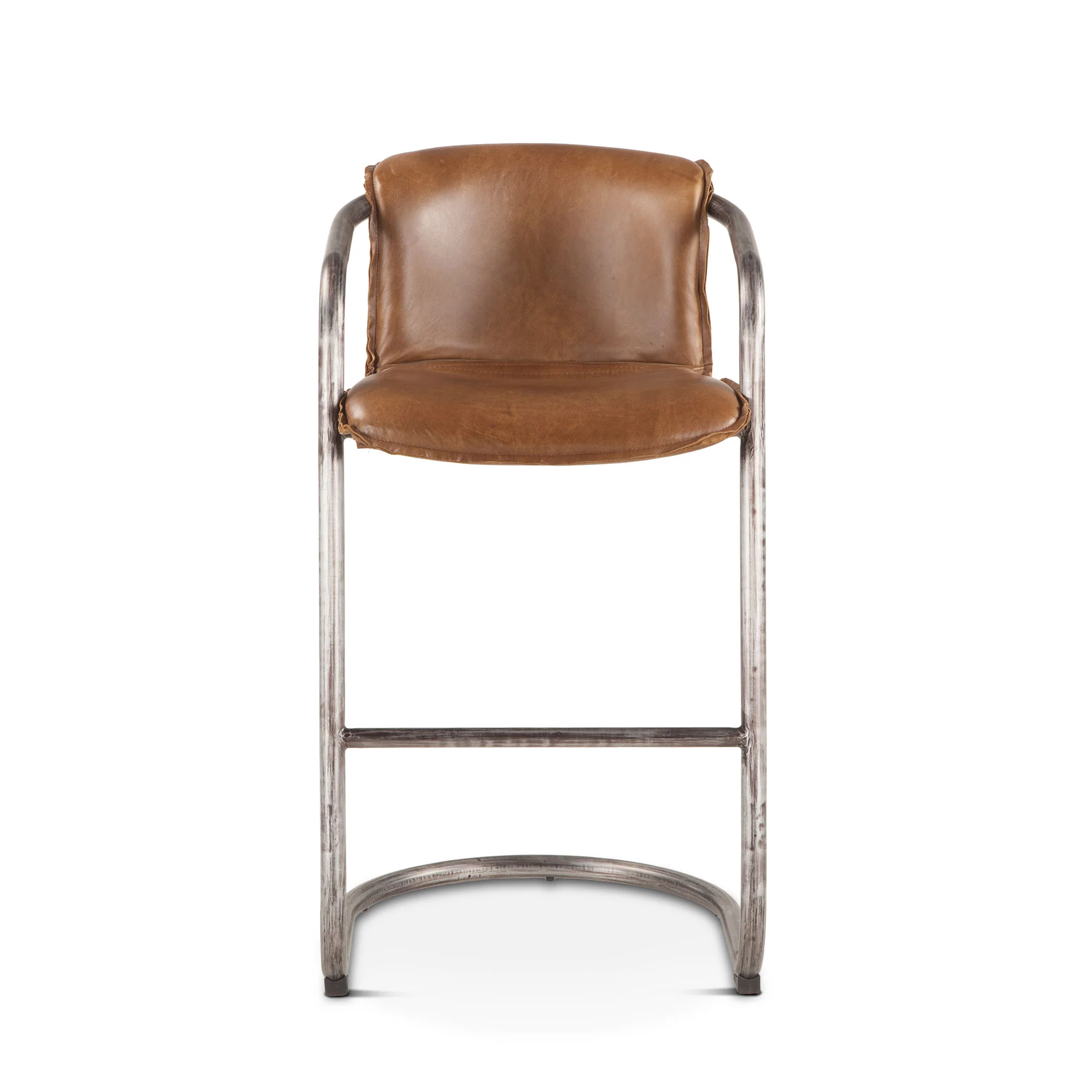 Portofino 22" Bar Chair in Berham Chestnut Leather - Image 3