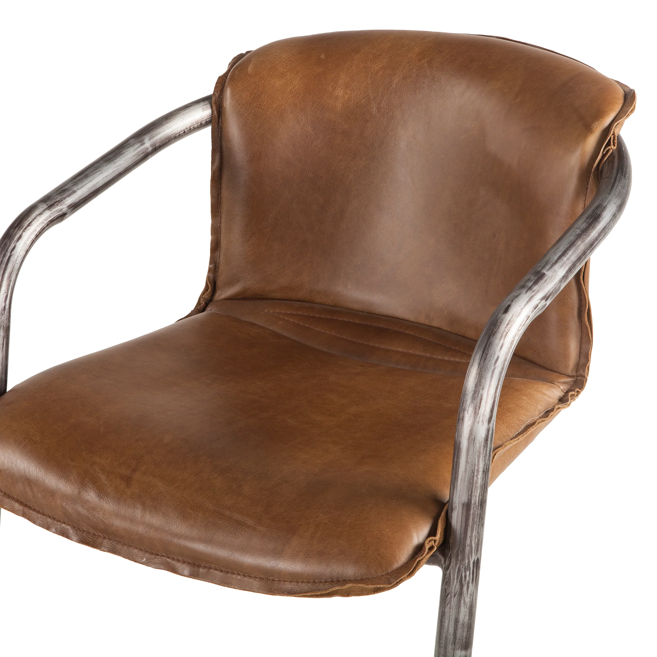 Portofino 22" Bar Chair in Berham Chestnut Leather - Image 7