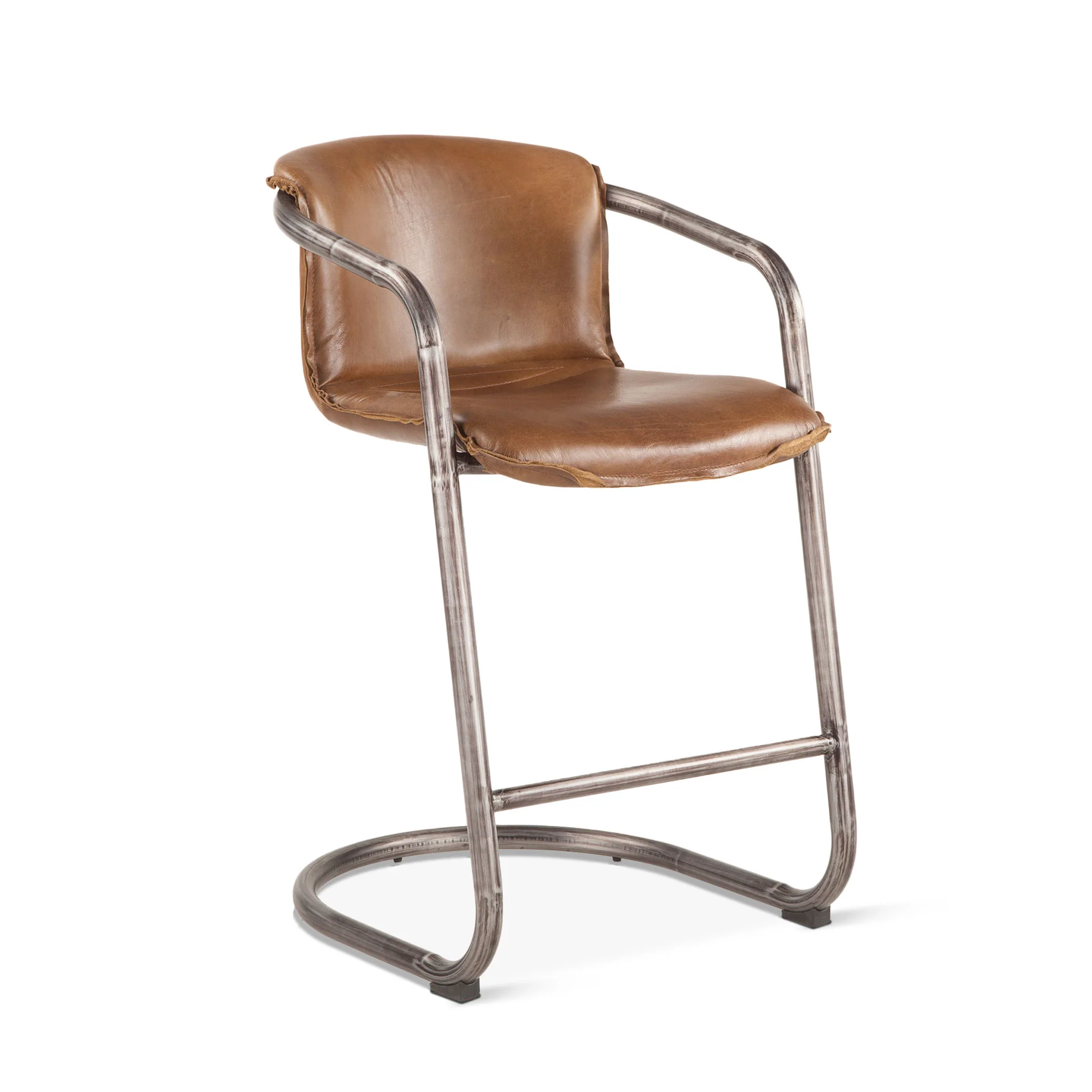Portofino 22" Counter Chair in Berham Chestnut Top Grain Leather - Image 10