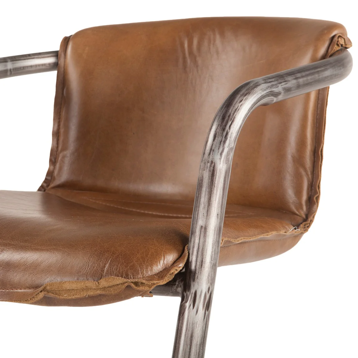 Portofino 22" Counter Chair in Berham Chestnut Top Grain Leather - Image 2