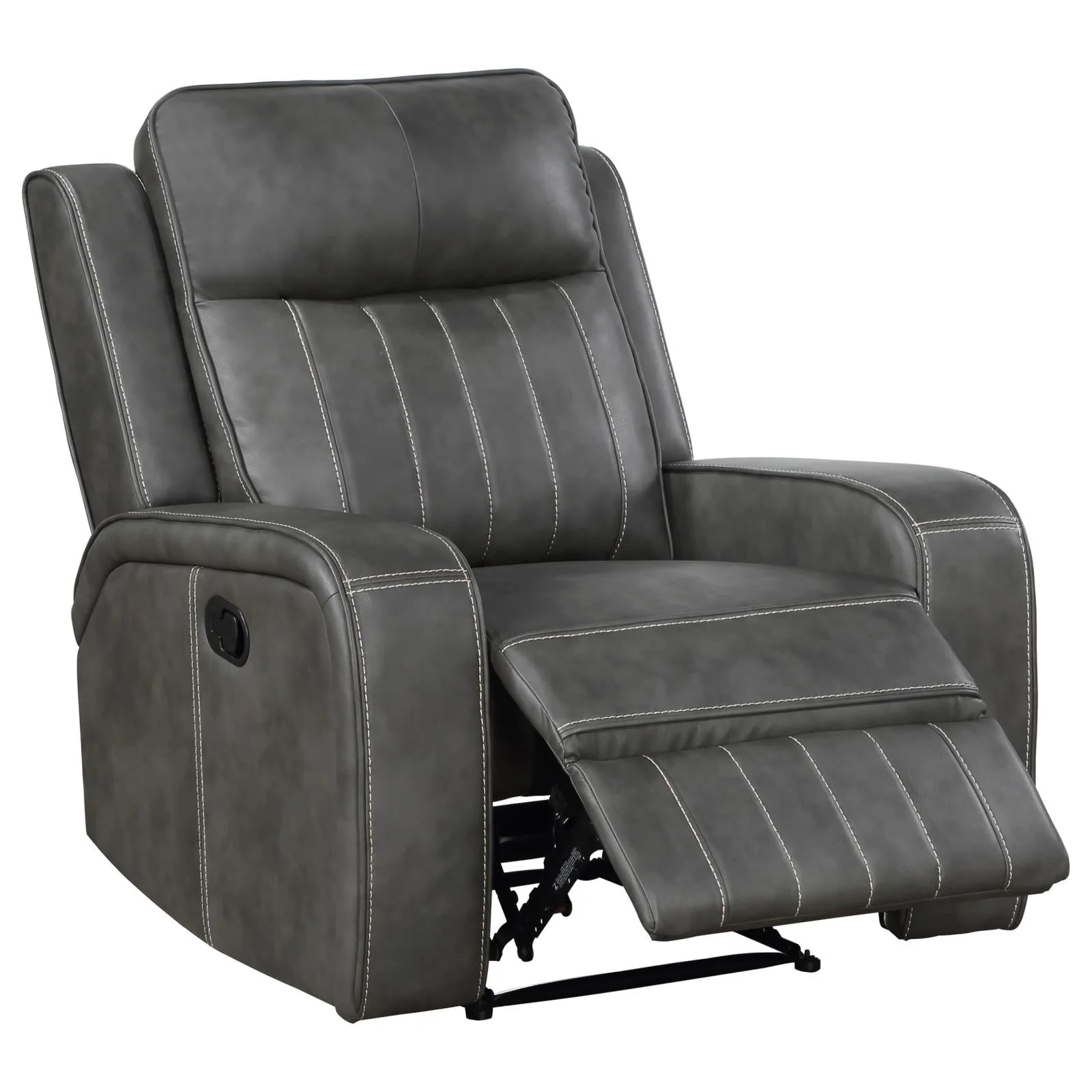 Raelynn Gray Upholstered Motion Reclining Living Room Set - Image 17