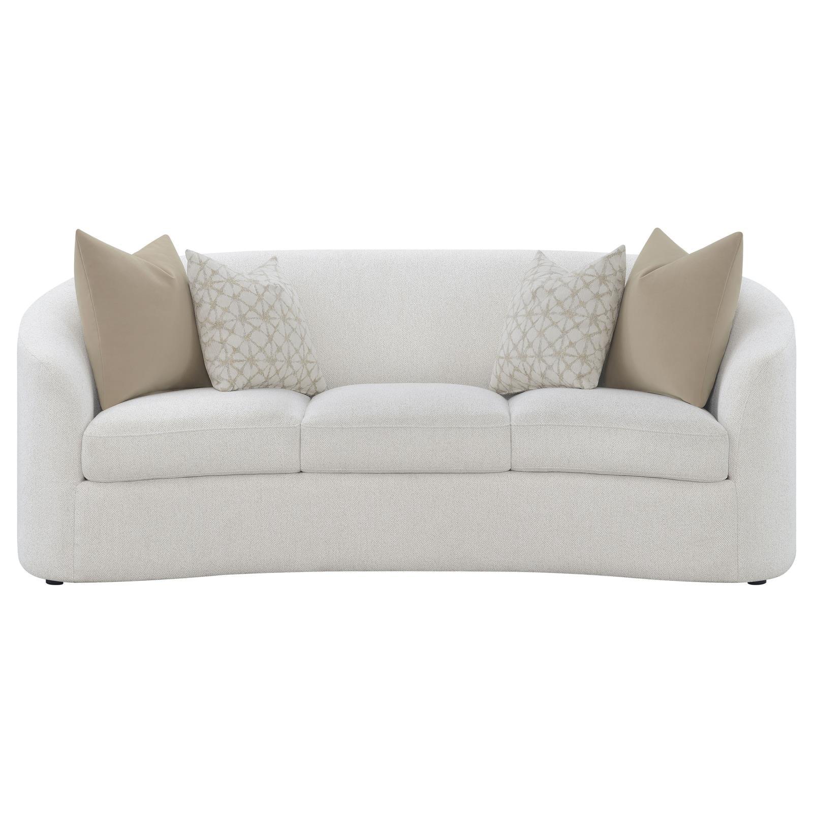 Rainn Latte Upholstered Tight Back Sofa