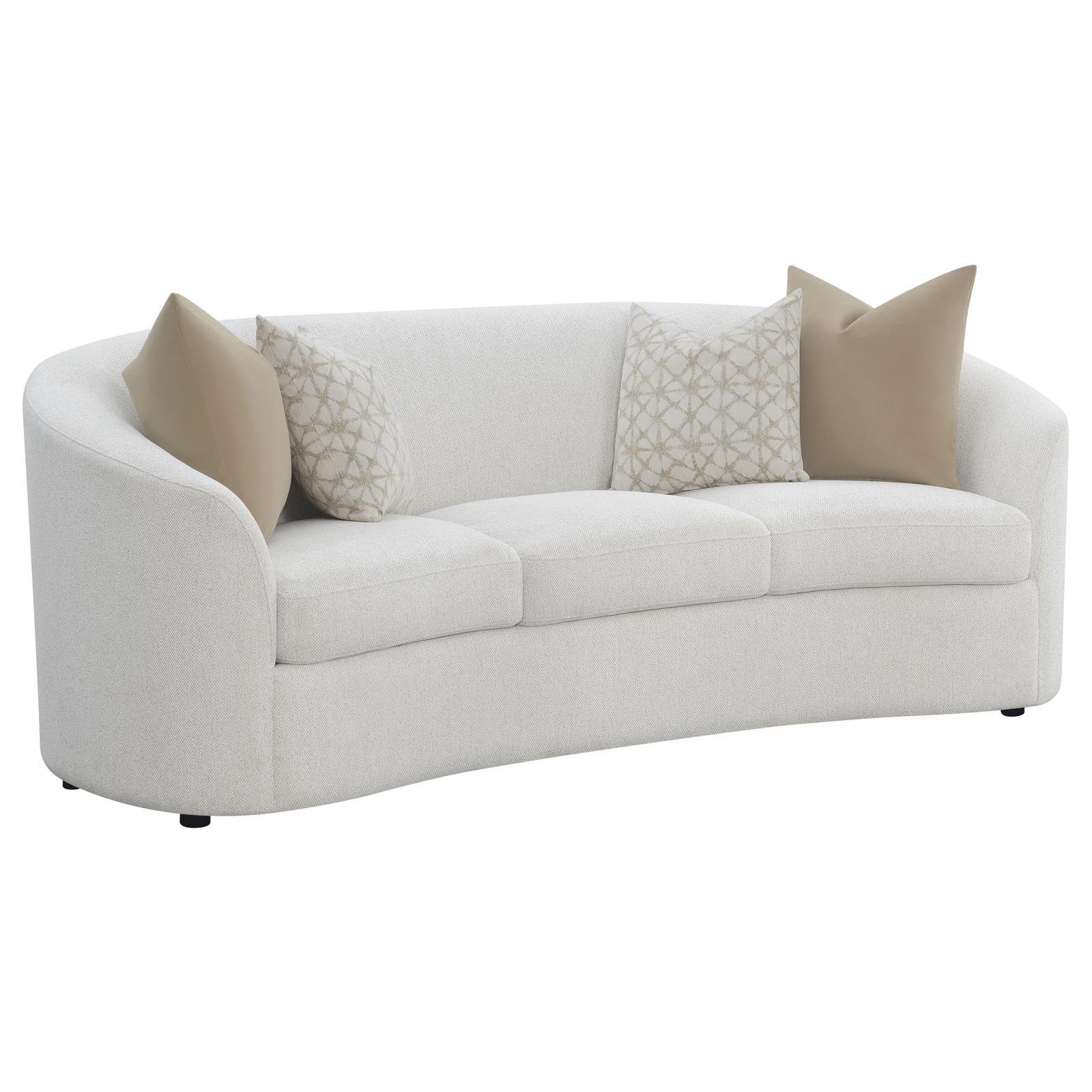 Rainn Latte Upholstered Tight Back Sofa - Image 13
