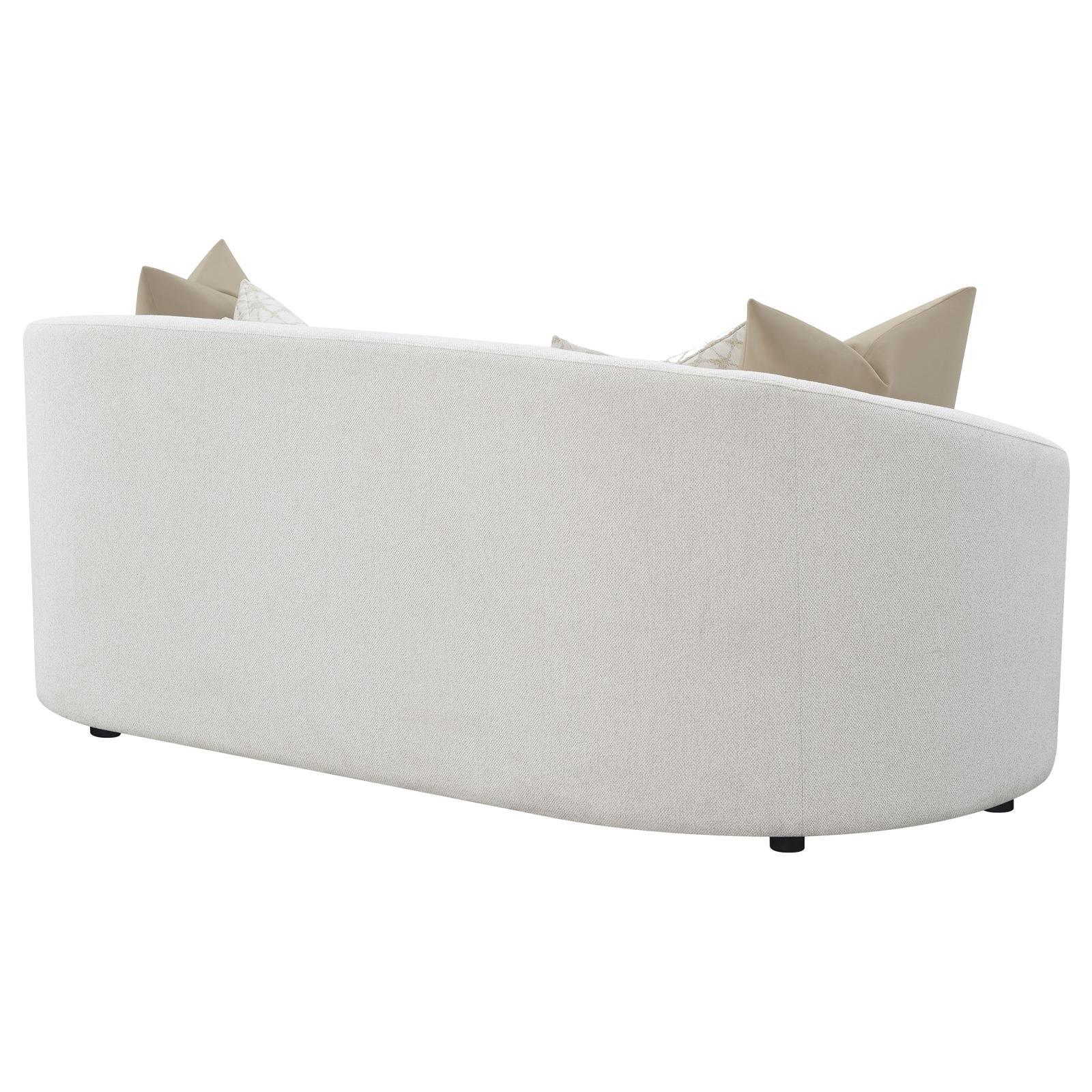 Rainn Latte Upholstered Tight Back Sofa - Image 6