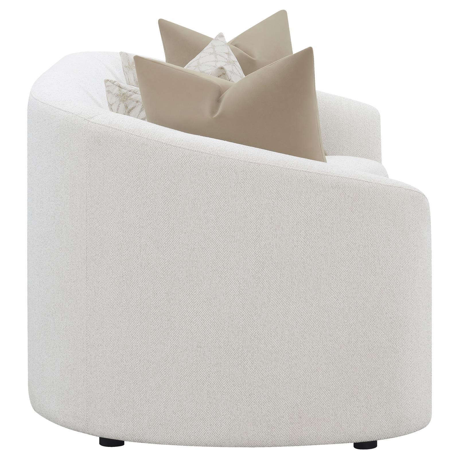 Rainn Latte Upholstered Tight Back Sofa - Image 7