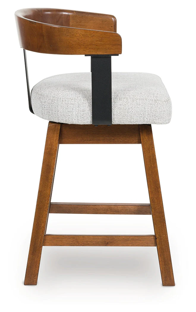 Ralene Medium Brown Counter Height Barstool (Set of 2), Set of 2 - Image 3