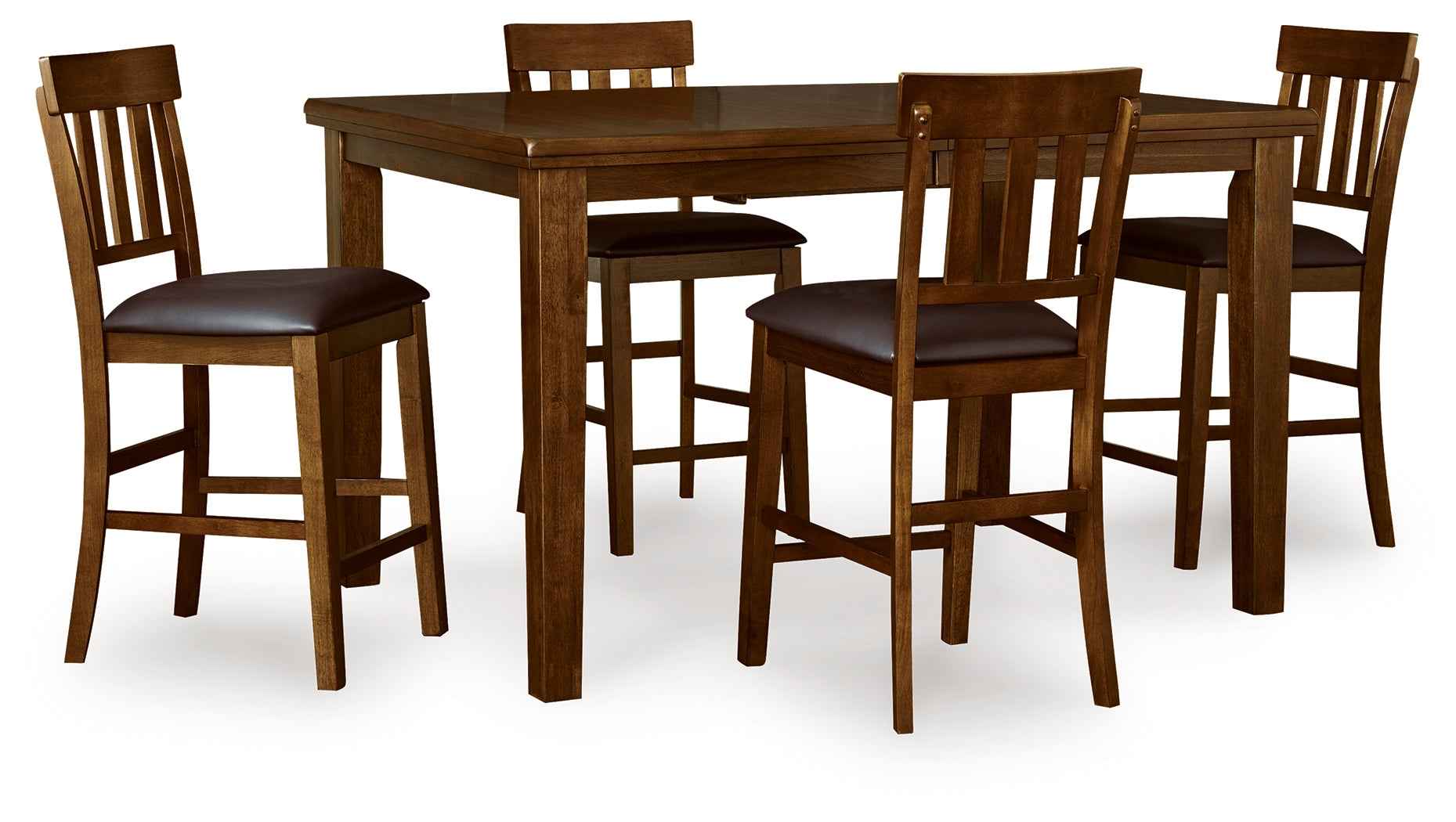 Ralene Medium Brown Counter Height Set - Image 3