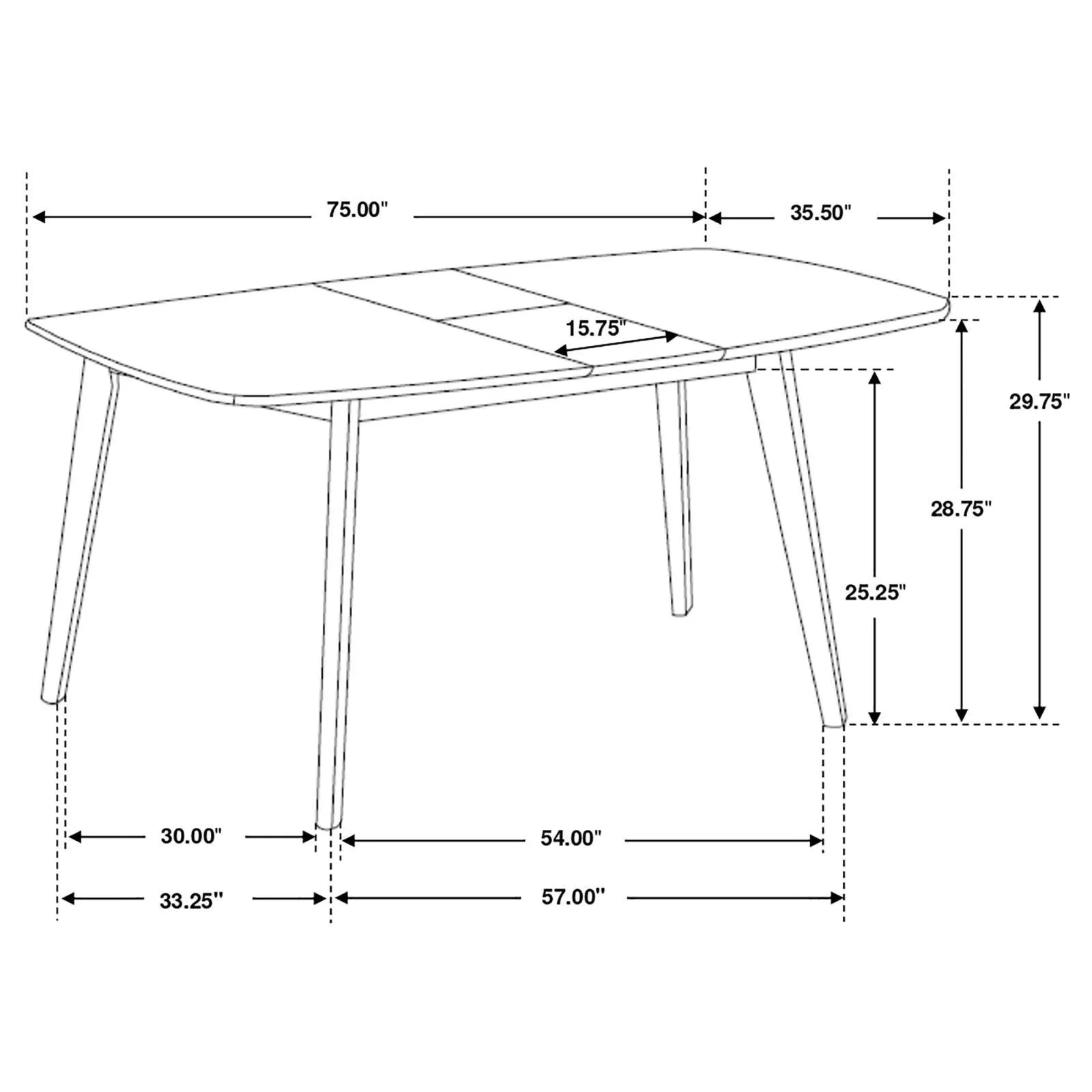 Redbridge Natural Walnut 7-Piece Rectangular Dining Set - Image 5