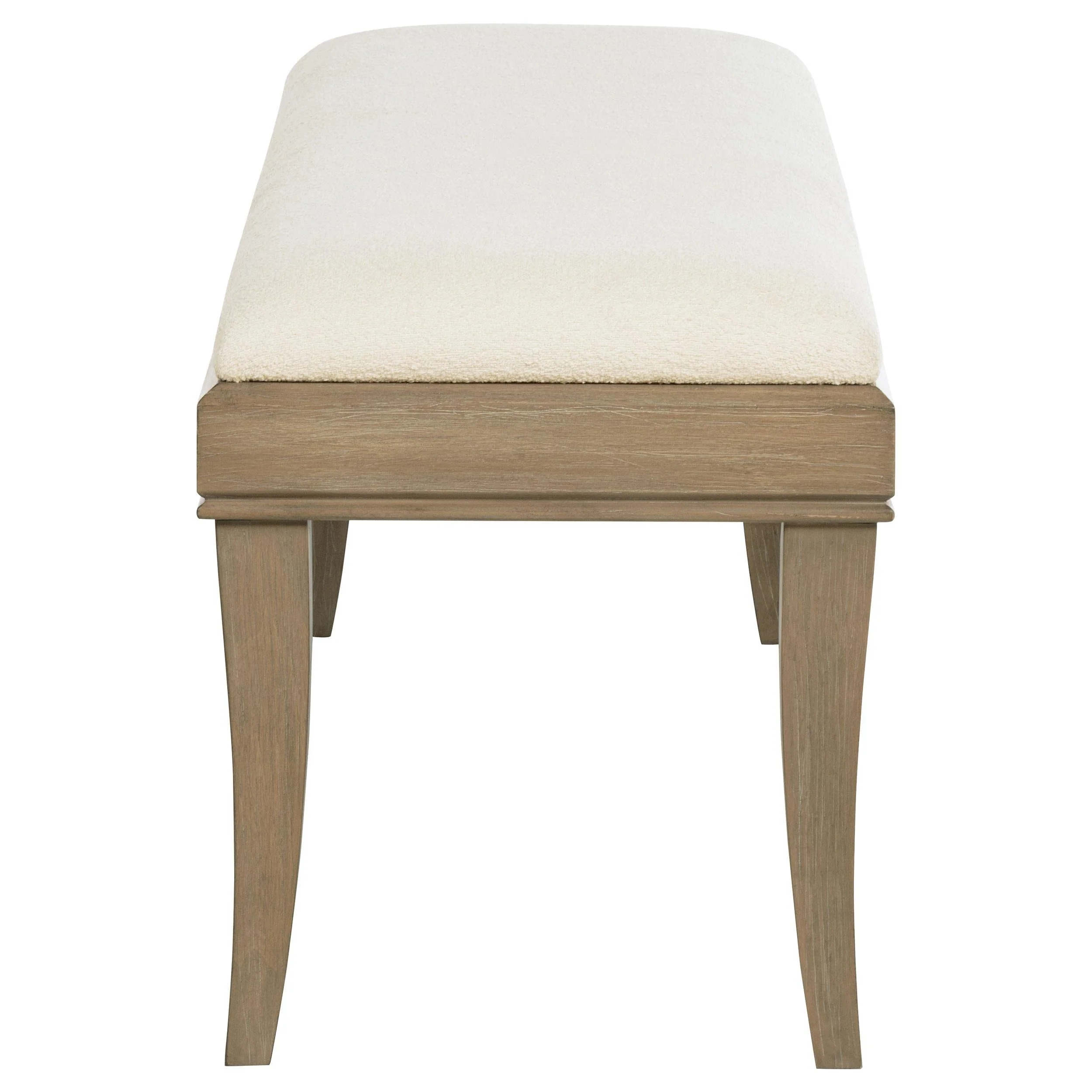 Revello Washed Mango Upholstered Bedroom Bed End Bench - Image 4
