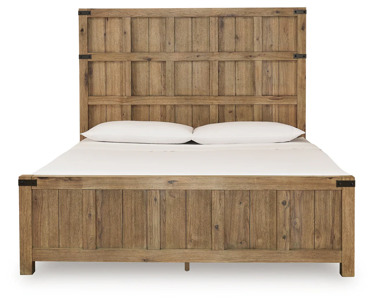 Ridgester Light Brown King Panel Bed - Image 3