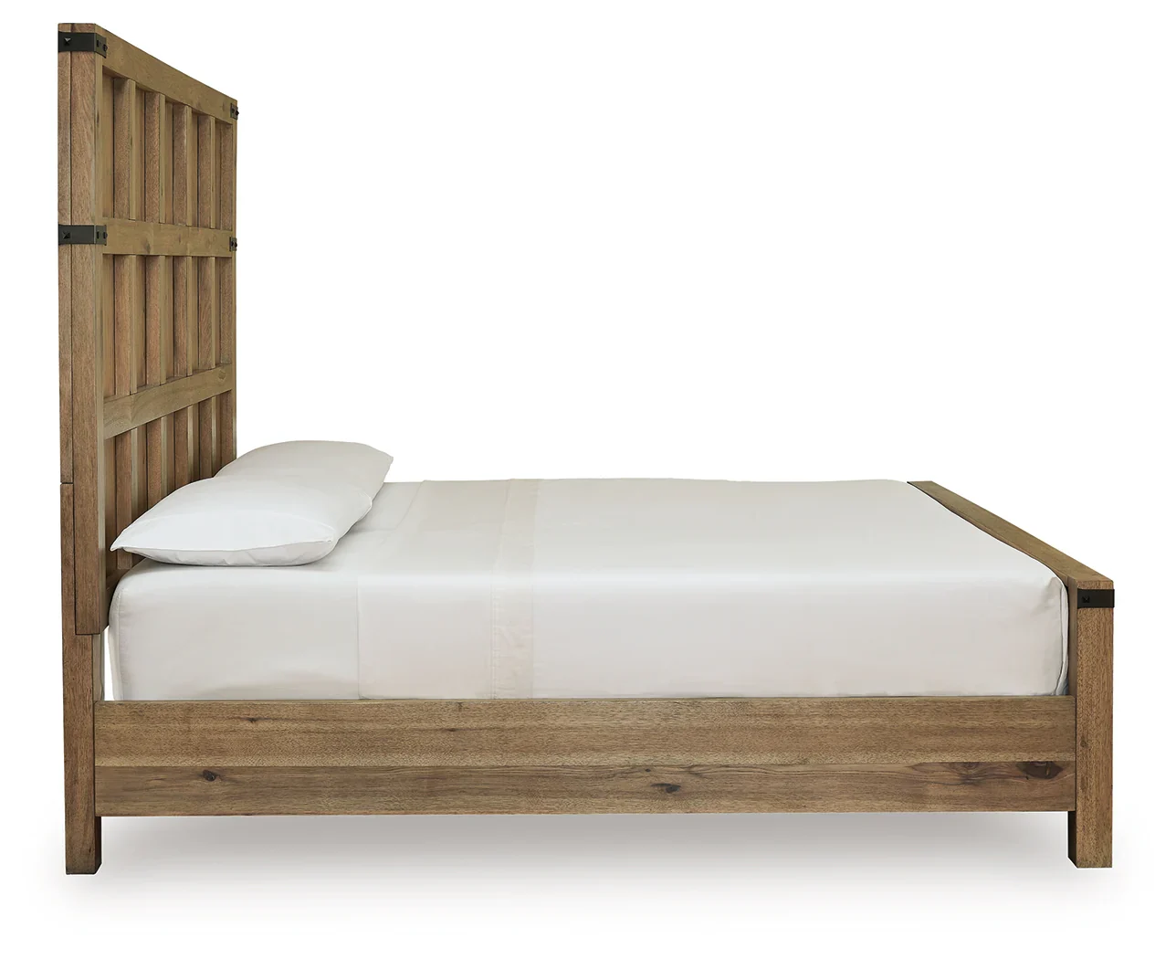 Ridgester Light Brown King Panel Bed - Image 4