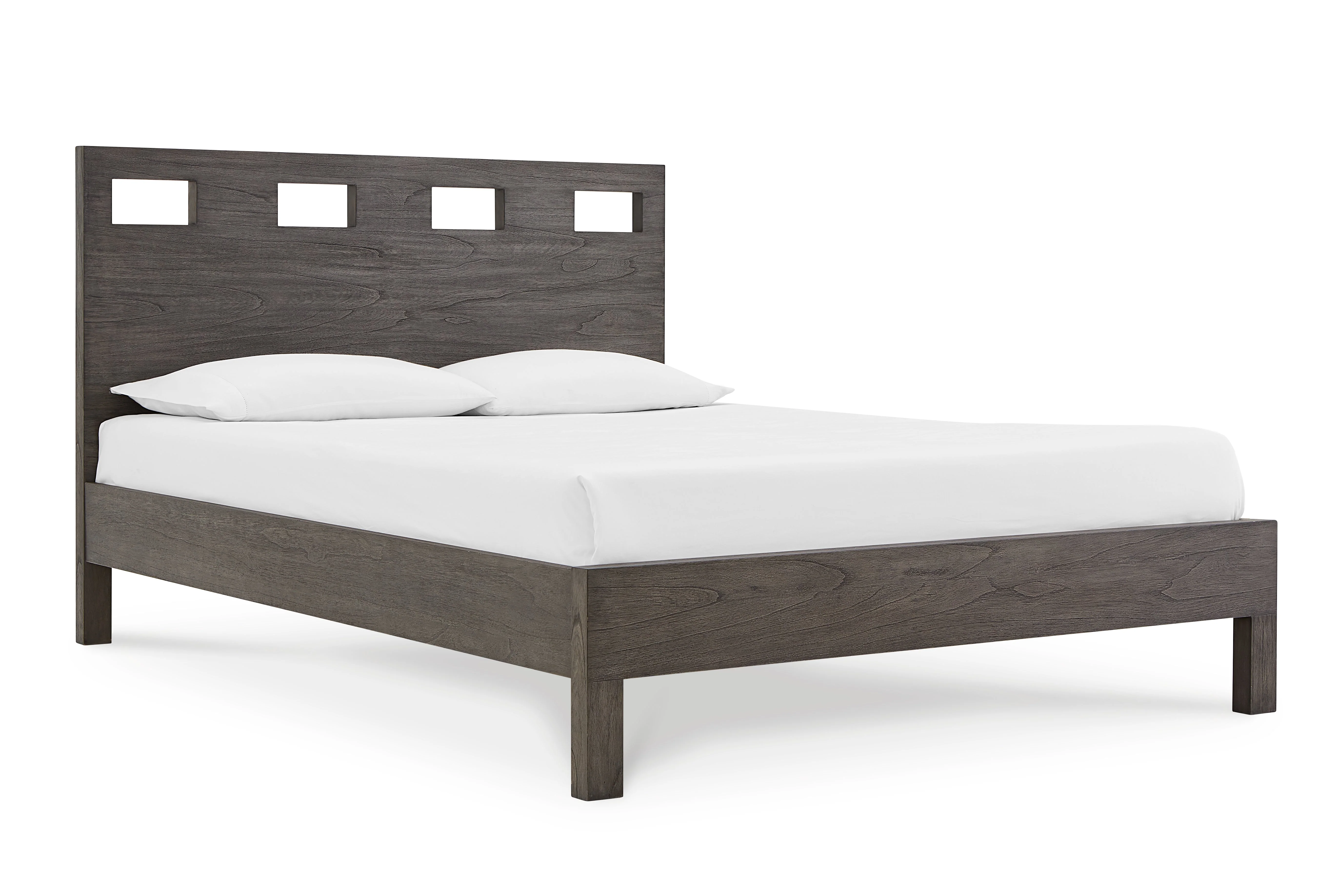 Riva Wood Full Bed in Sharkskin - Image 7