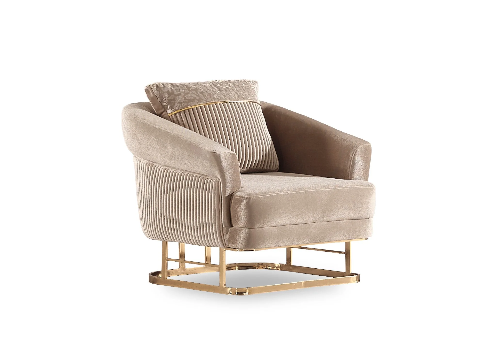 Rixos Beige 3-pieces (Sofa & Loveseat & Chair) Livingroom Set - Image 10
