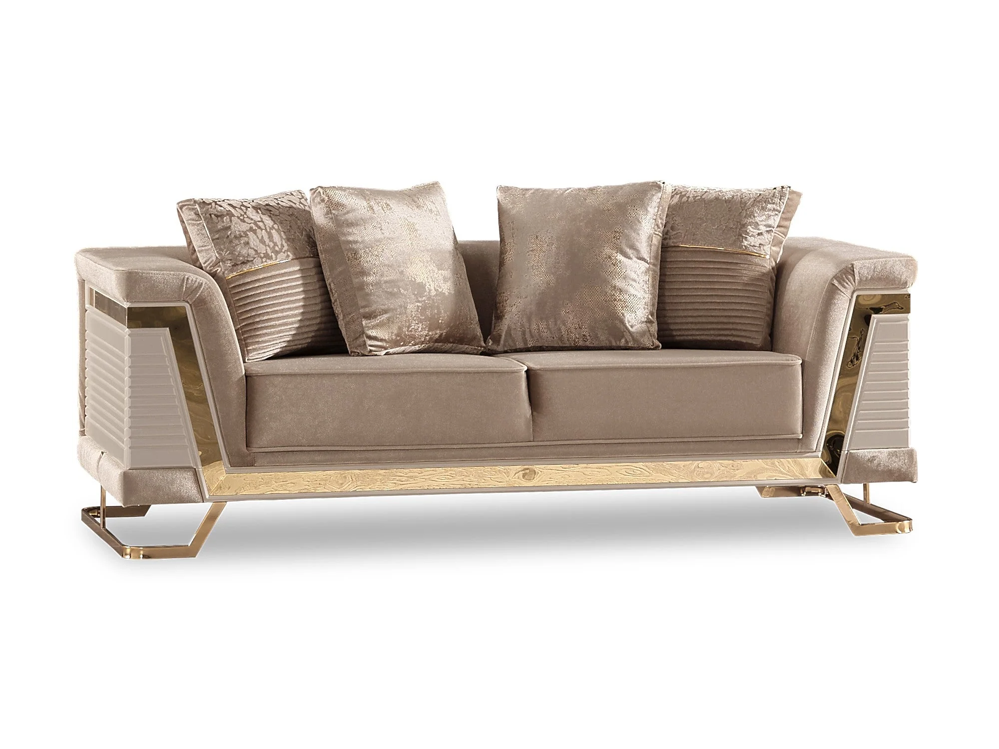Rixos Beige 3-pieces (Sofa & Loveseat & Chair) Livingroom Set - Image 8