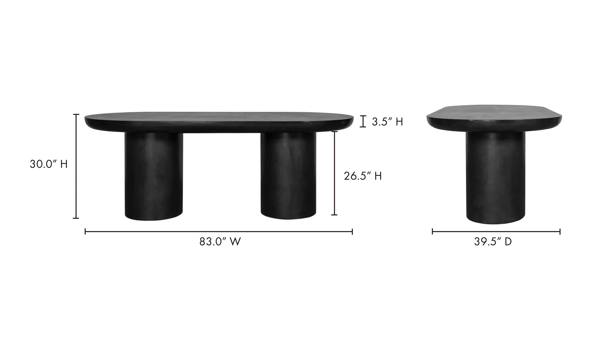 Rocca Dining Table Black - Image 9