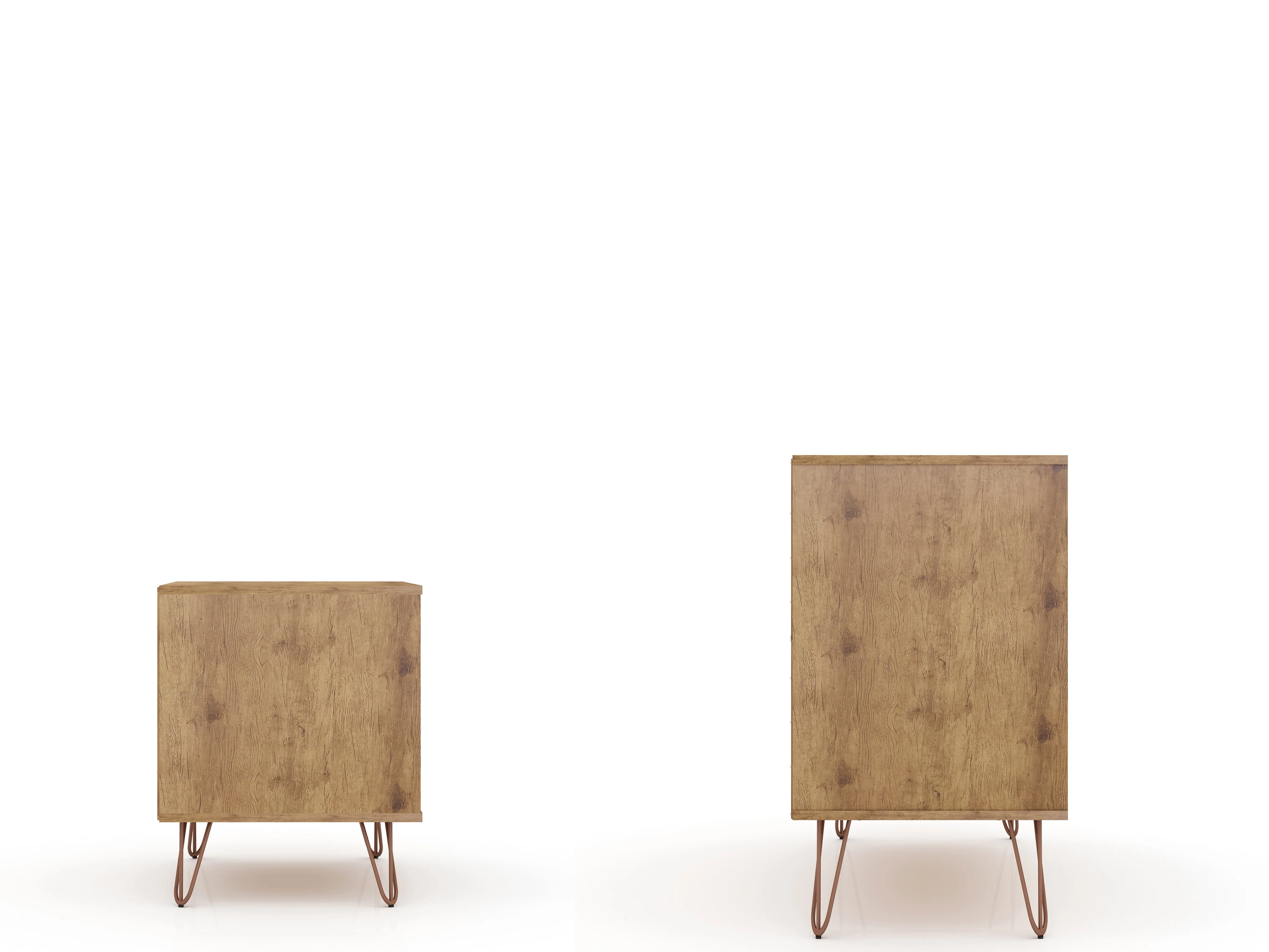 Rockefeller Dresser and Nightstand Set in Nature and Textured Grey - Image 5