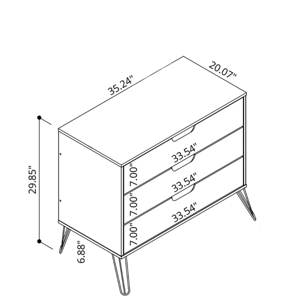 Rockefeller Dresser in White - Image 3