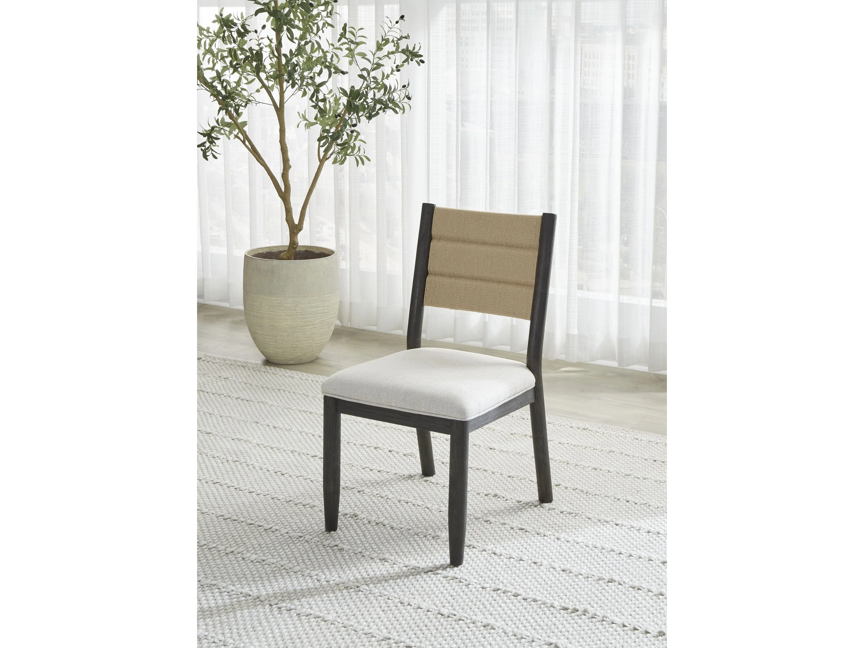 Rockport Yin Danish Cord Dining Chair (Set of 2)