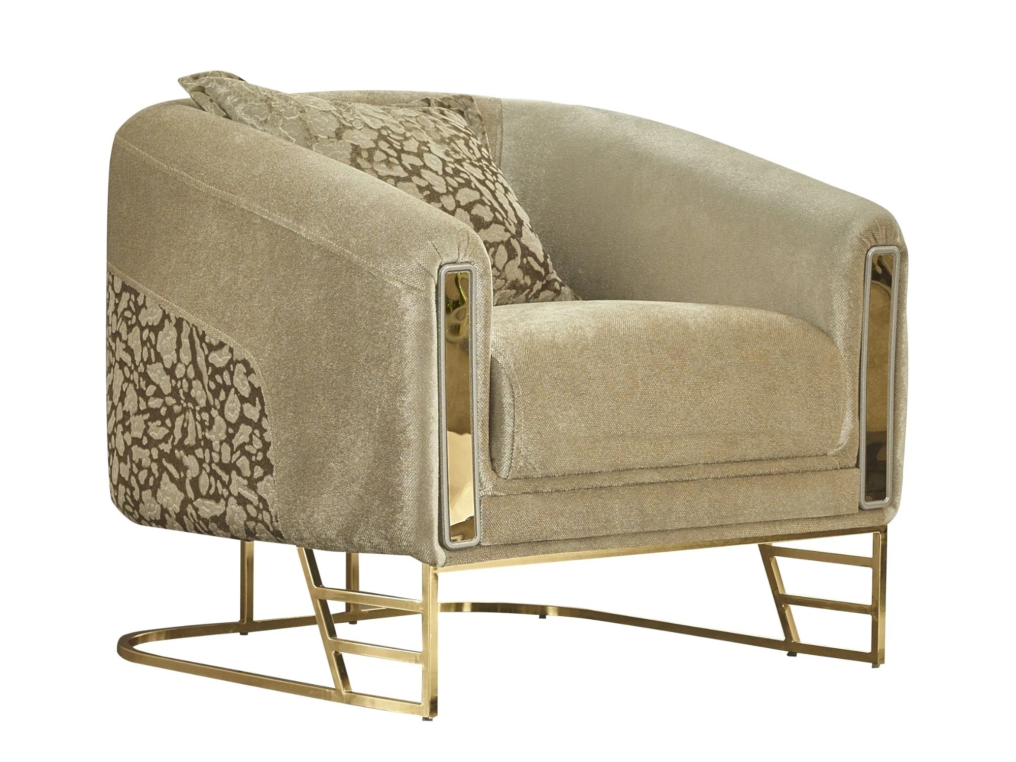 Romans Beige 3-pieces (Sofa & Loveseat & Chair) Living Room Set - Image 7