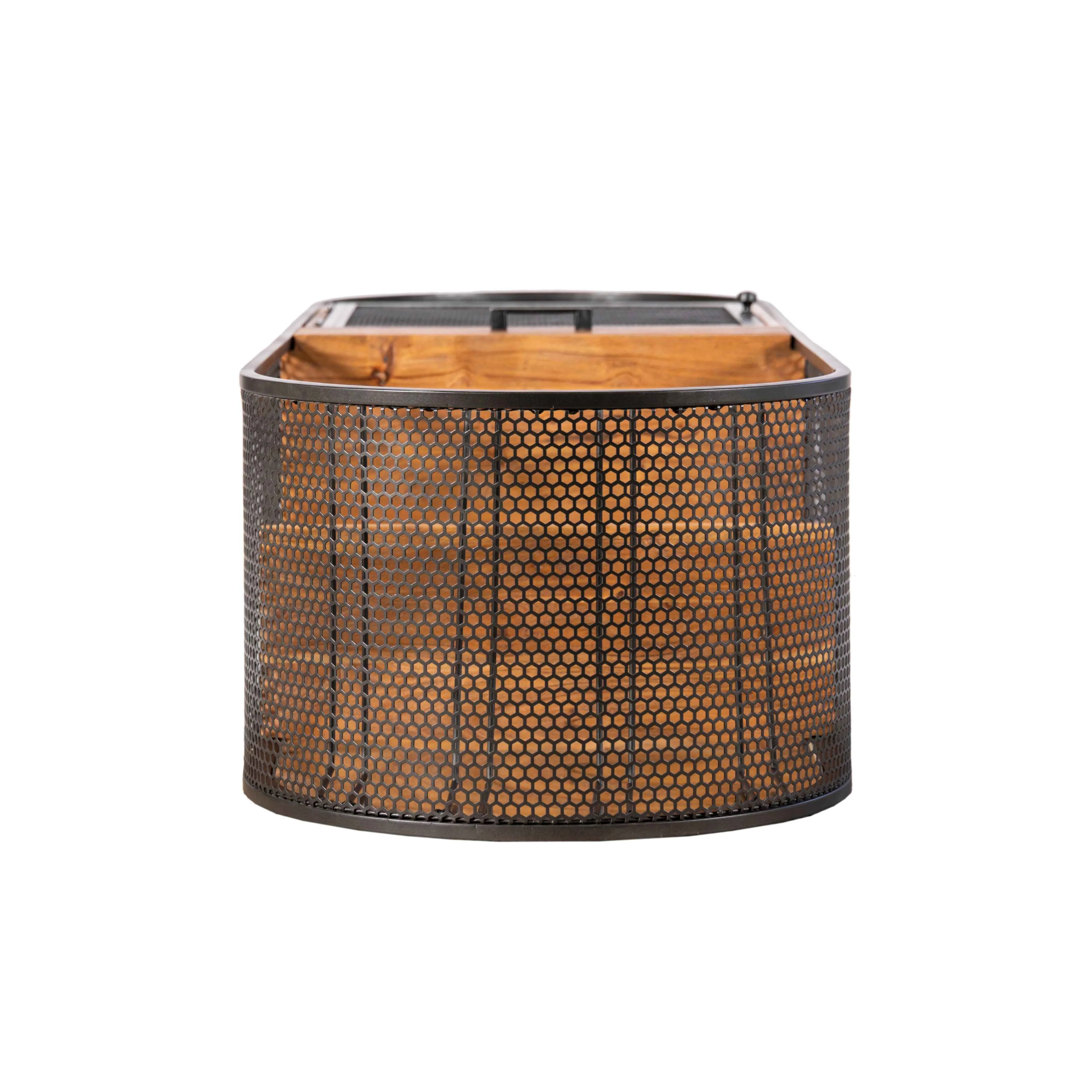 Roswell 23" Bar Cabinet in Natural Mango Wood and Iron - Image 6