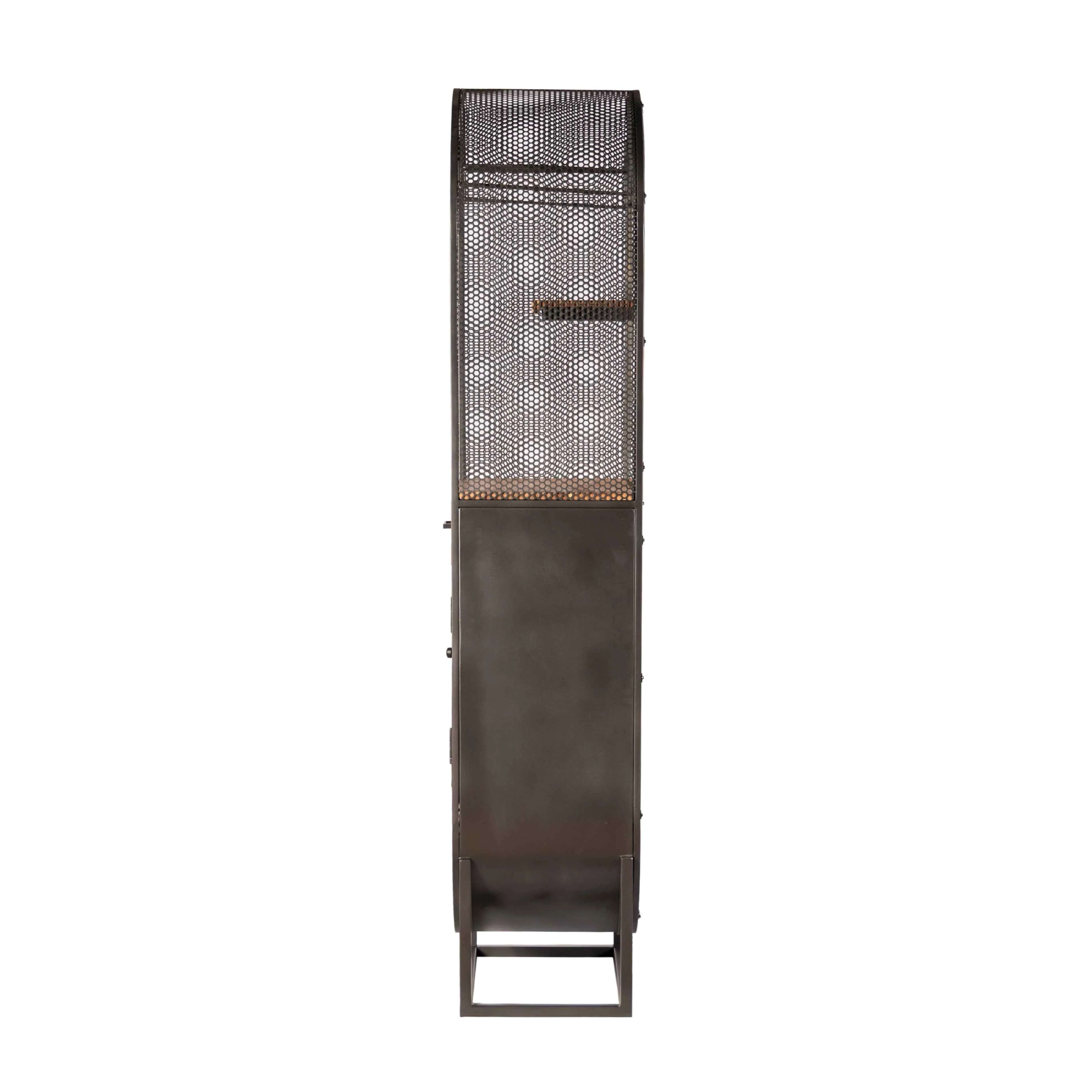 Roswell 23" Bar Cabinet in Natural Mango Wood and Iron - Image 7