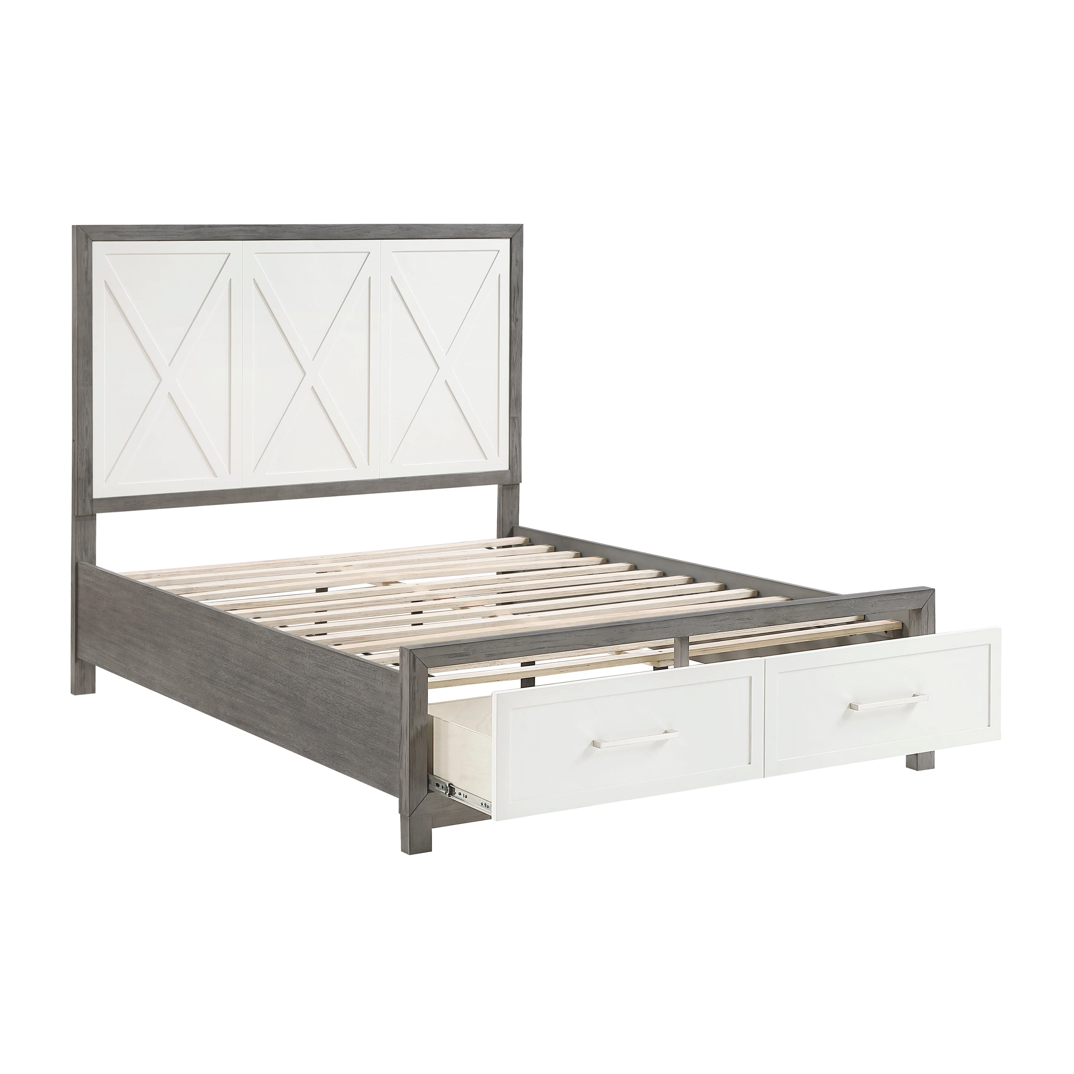 Rowan Two-tone Queen Storage Platform Bed - Image 7