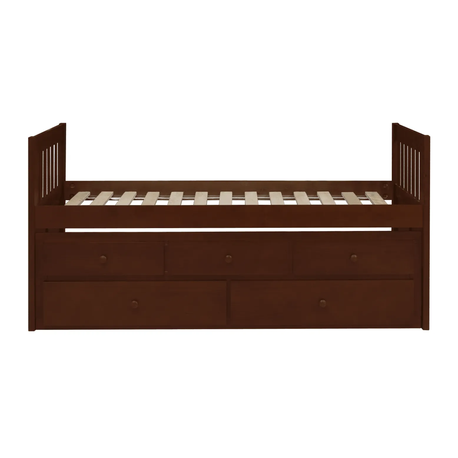 Rowe Dark Cherry Twin Captains Trundle Bed - Image 5