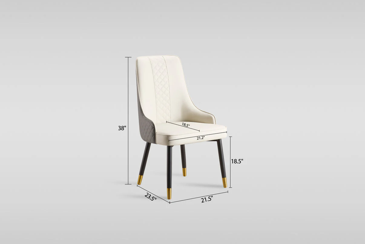 Roxy (White/Bronze) Dining Room Set - Image 6