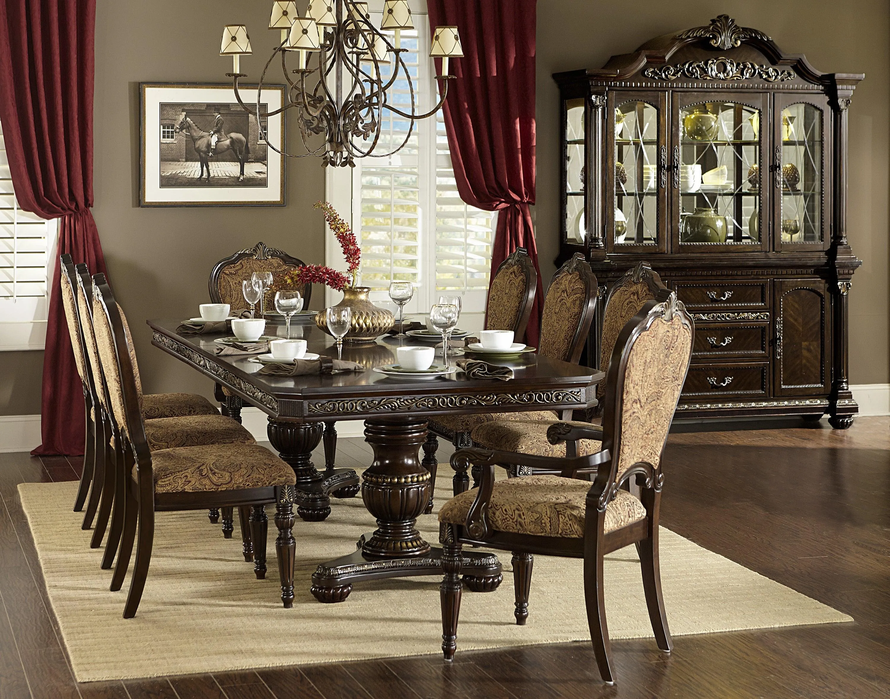Russian Hill Warm Cherry Extendable Dining Table - Image 2