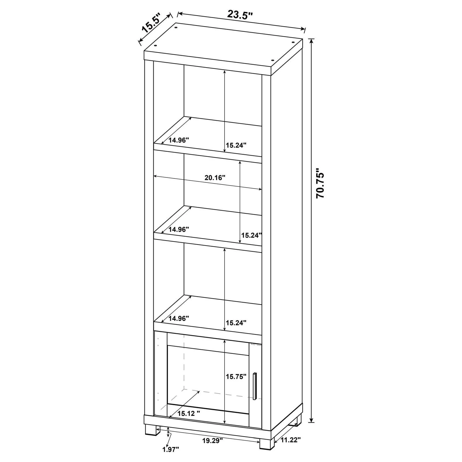 Sachin Antique Pine 3-piece Entertainment Center With 79" TV Stand - Image 13