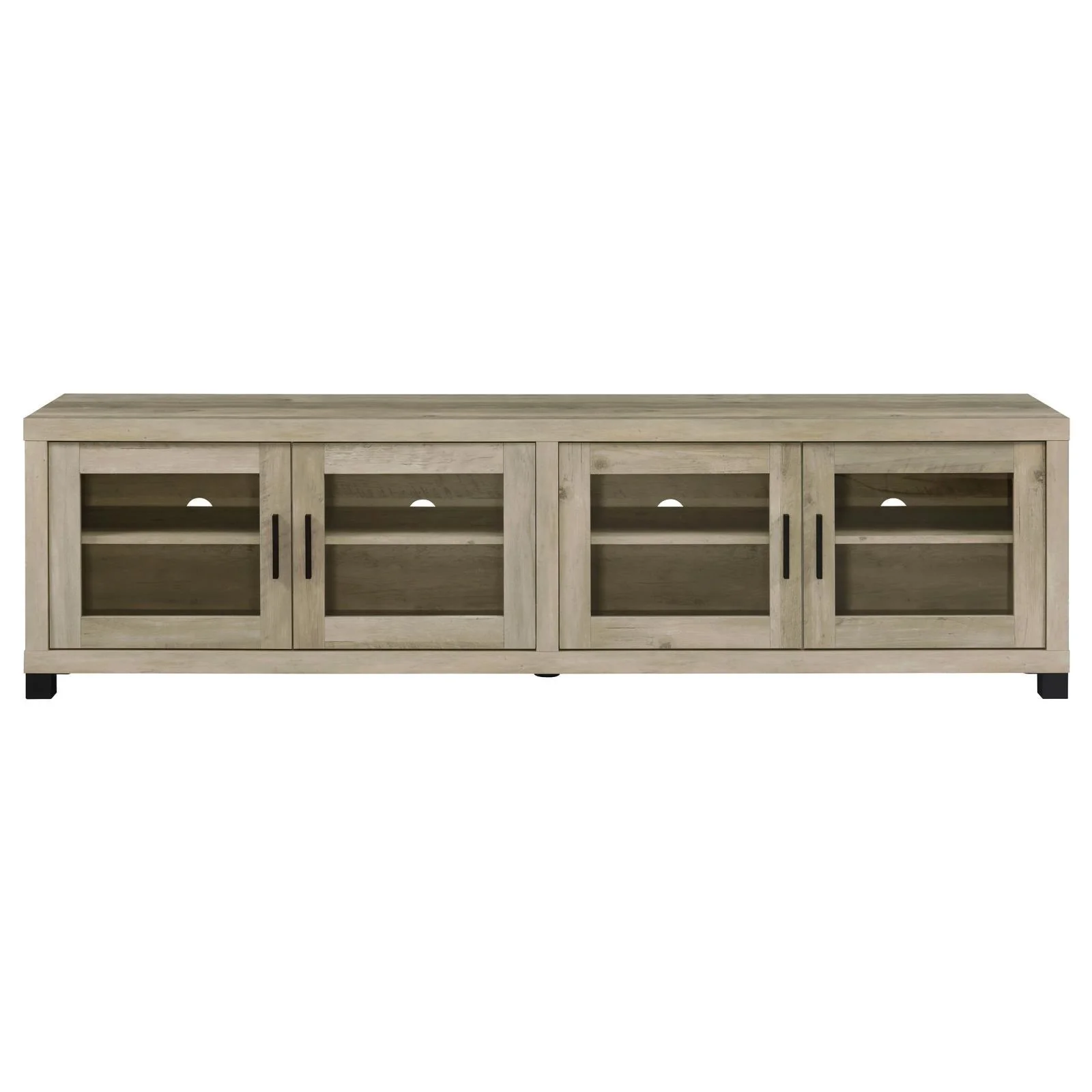 Sachin Antique Pine 3-piece Entertainment Center With 79" TV Stand - Image 5