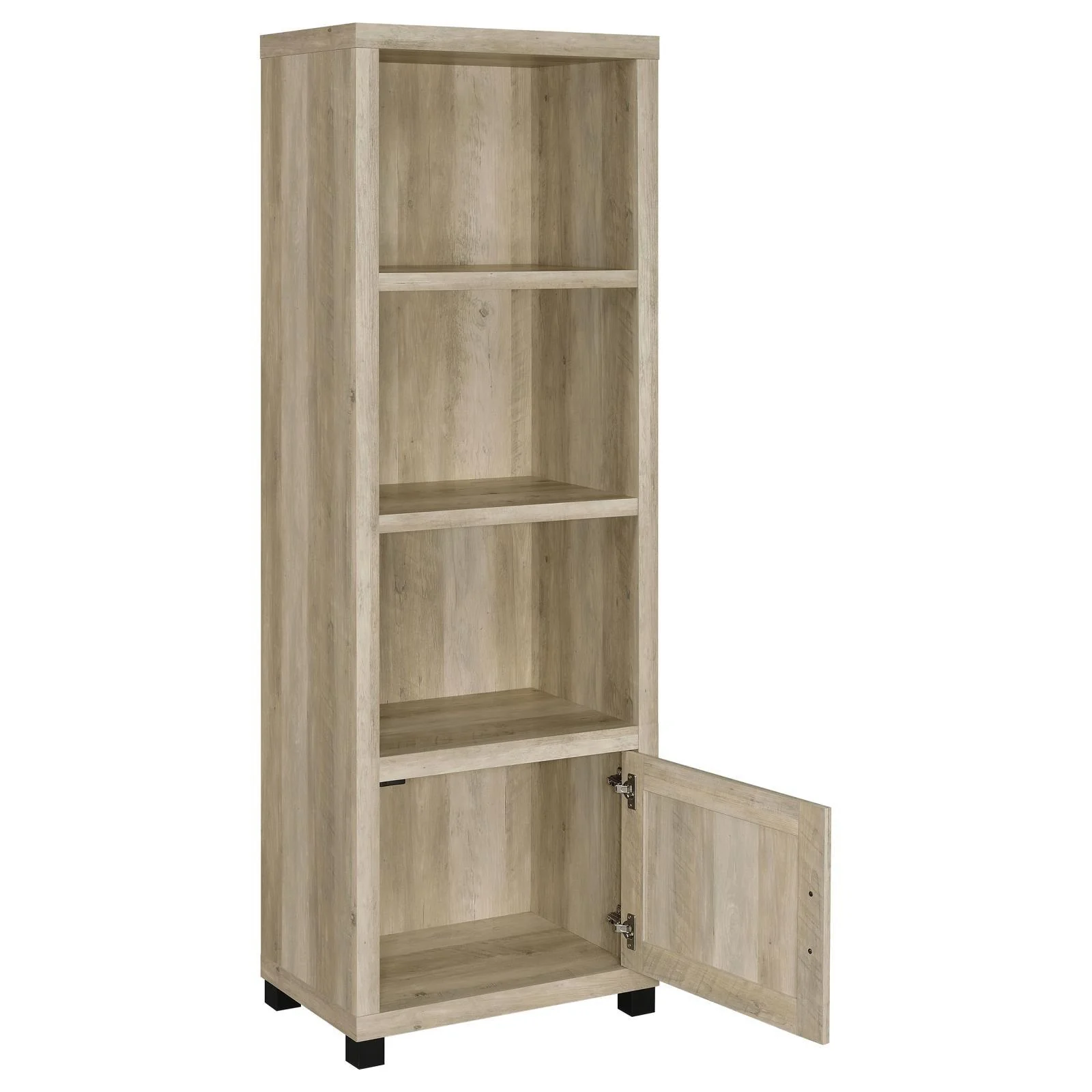 Sachin Antique Pine 3-piece Entertainment Center With 79" TV Stand - Image 8